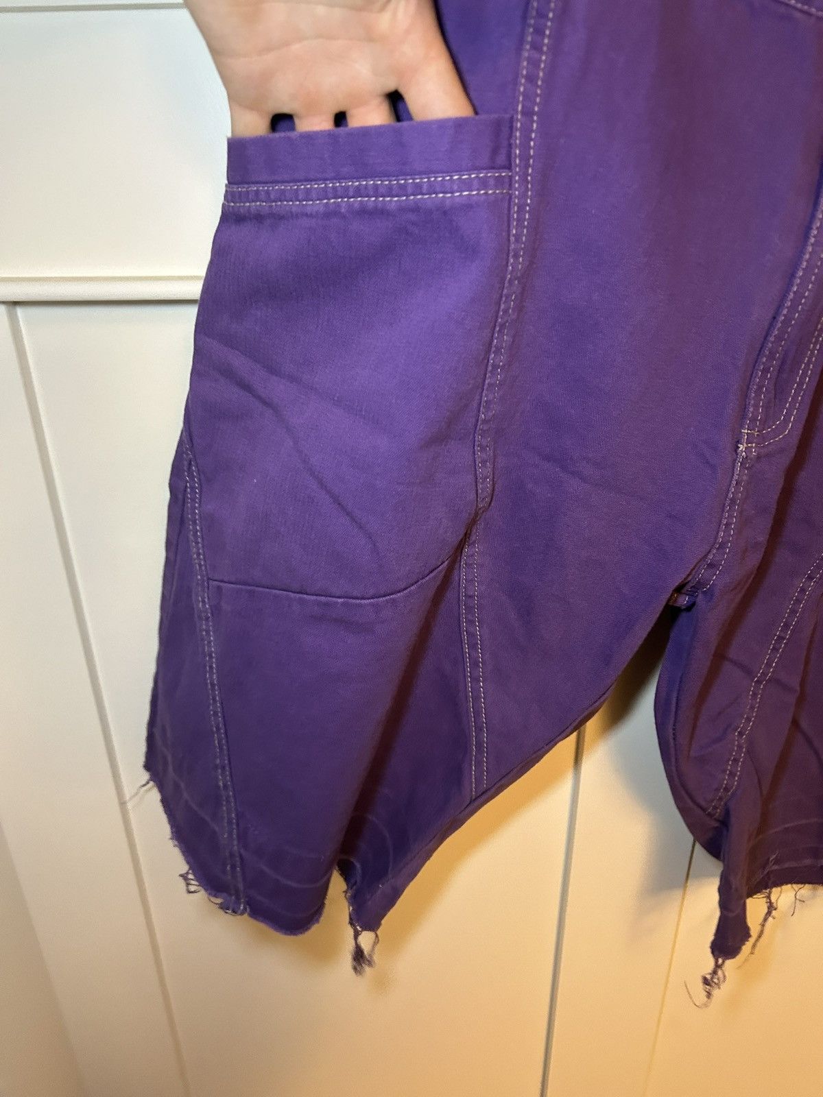 Other Vintage HTTP: distressed purple denim shorts Size US 34 / EU 50 - 5 Thumbnail