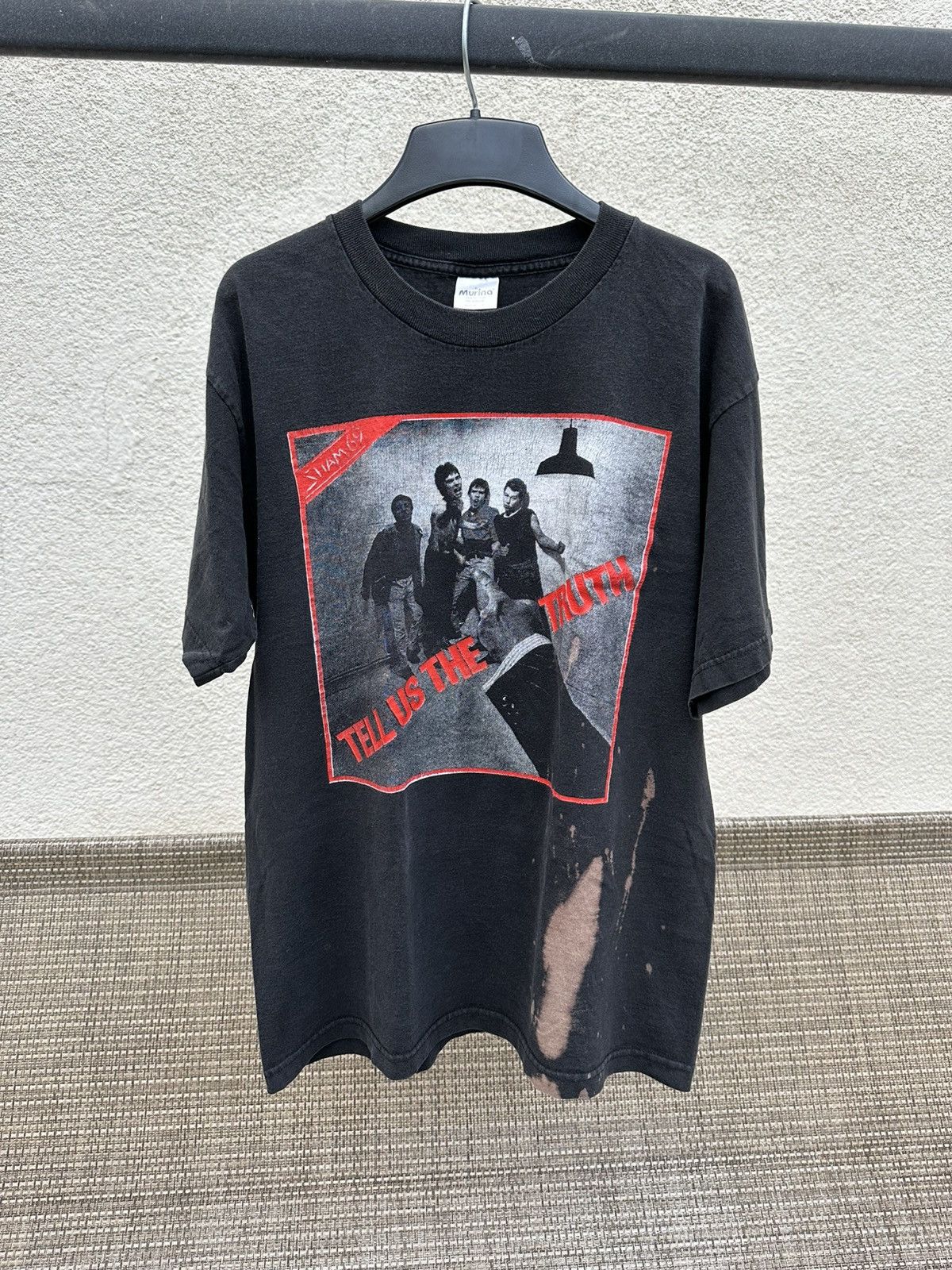 Vintage 1990s Sham 69 punk rock tee L