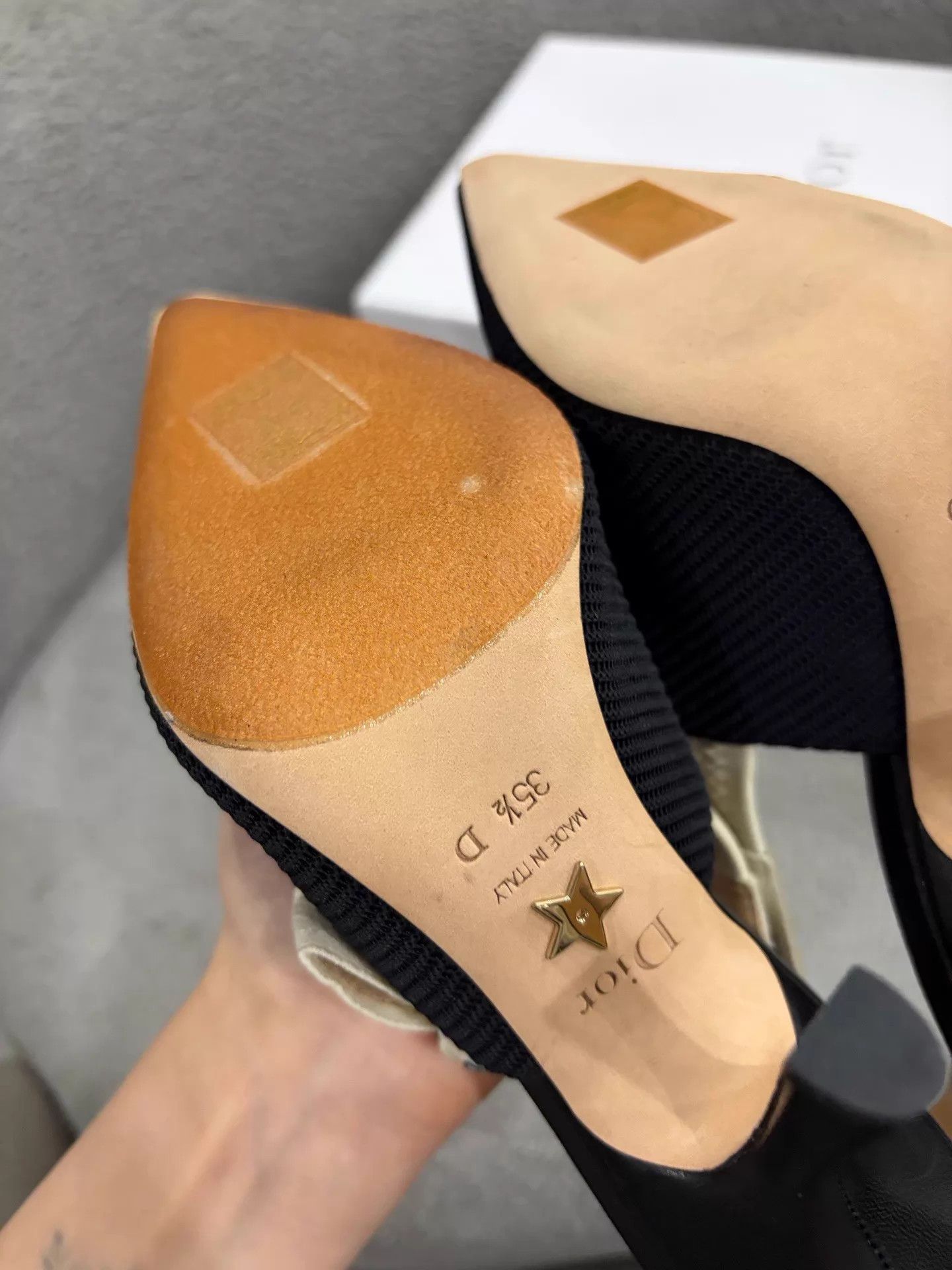 Dior Dior Classic Black DoubleLogo Heels 35.5 New w/Box Size US 5 / IT 35 - 7 Thumbnail