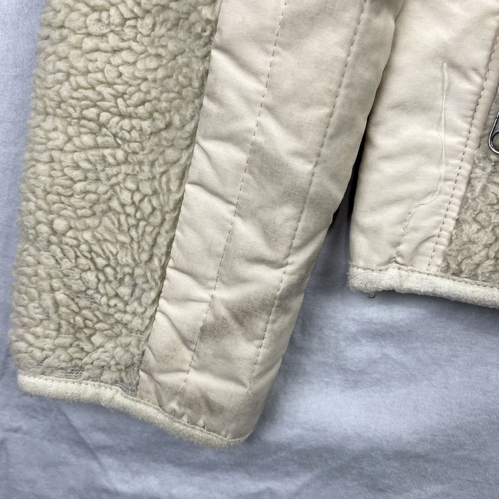 Patagonia Patagonia Jacket Womens Medium Beige Retro-X Deep Pile Fleece Zip Up Outdoor Size M / US 6-8 / IT 42-44 - 4 Thumbnail
