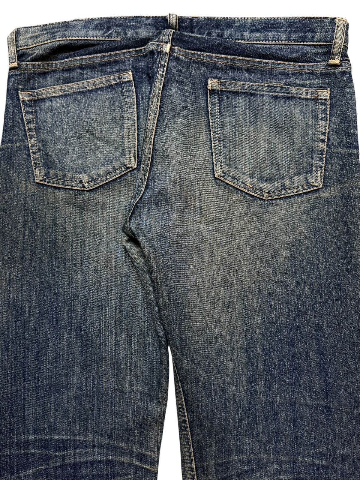 semanticdesign Vintage Y2K Japanese DMG Mud Wash Faded Whisker Straight Leg Size US 32 / EU 48 - 5 Thumbnail