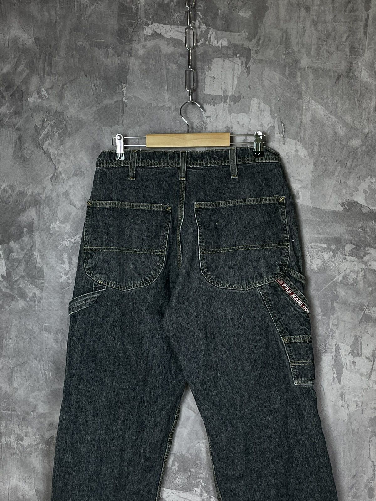 Japanese Brand × Polo Ralph Lauren × Vintage Y2K Polo Jeans Company Streetwear Retro Cargo Jeans Size US 33 - 7 Thumbnail