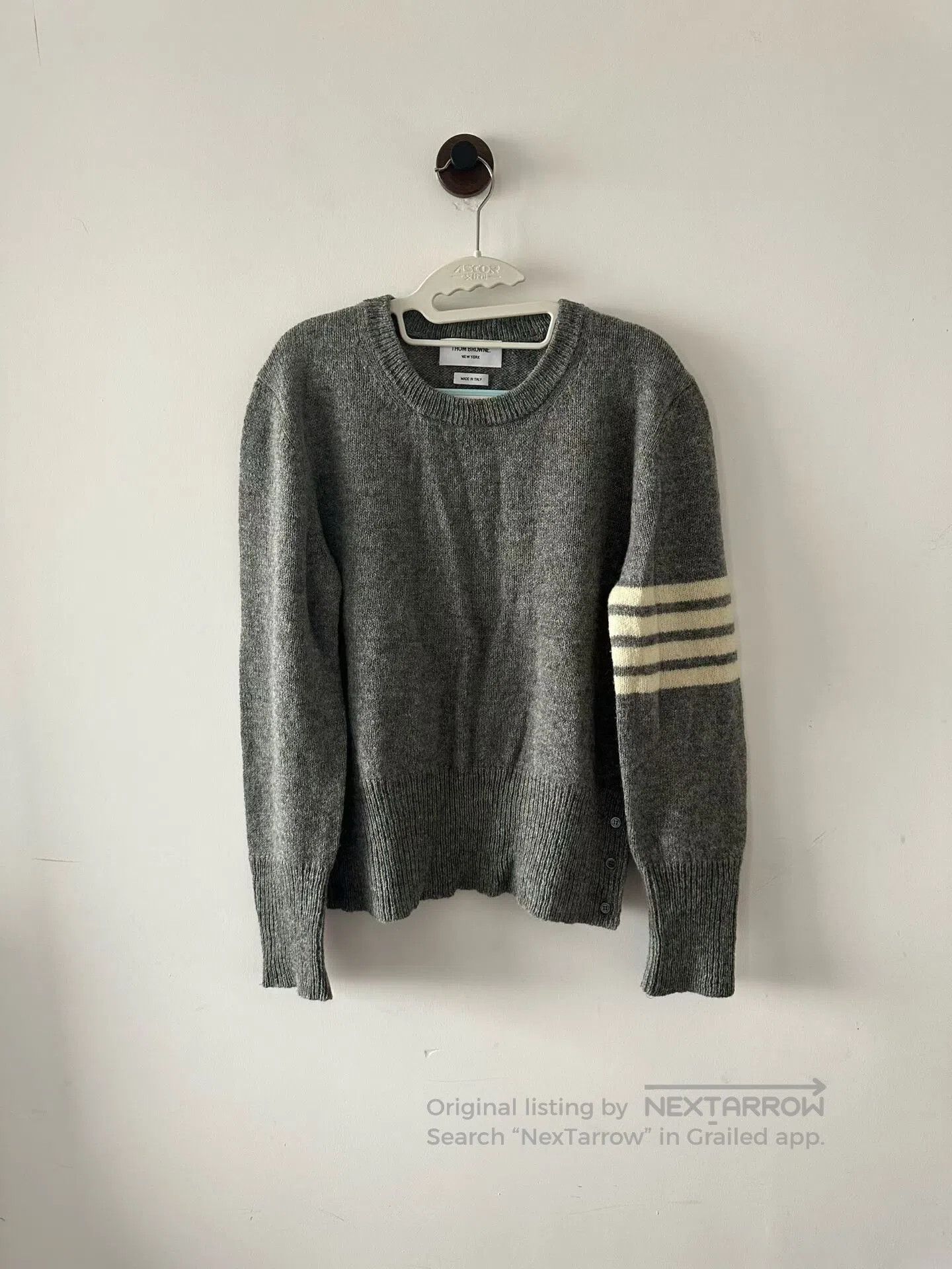 Thom Browne Thom Browne Grey Sweater| Size US L / EU 52-54 / 3 - 1 Thumbnail