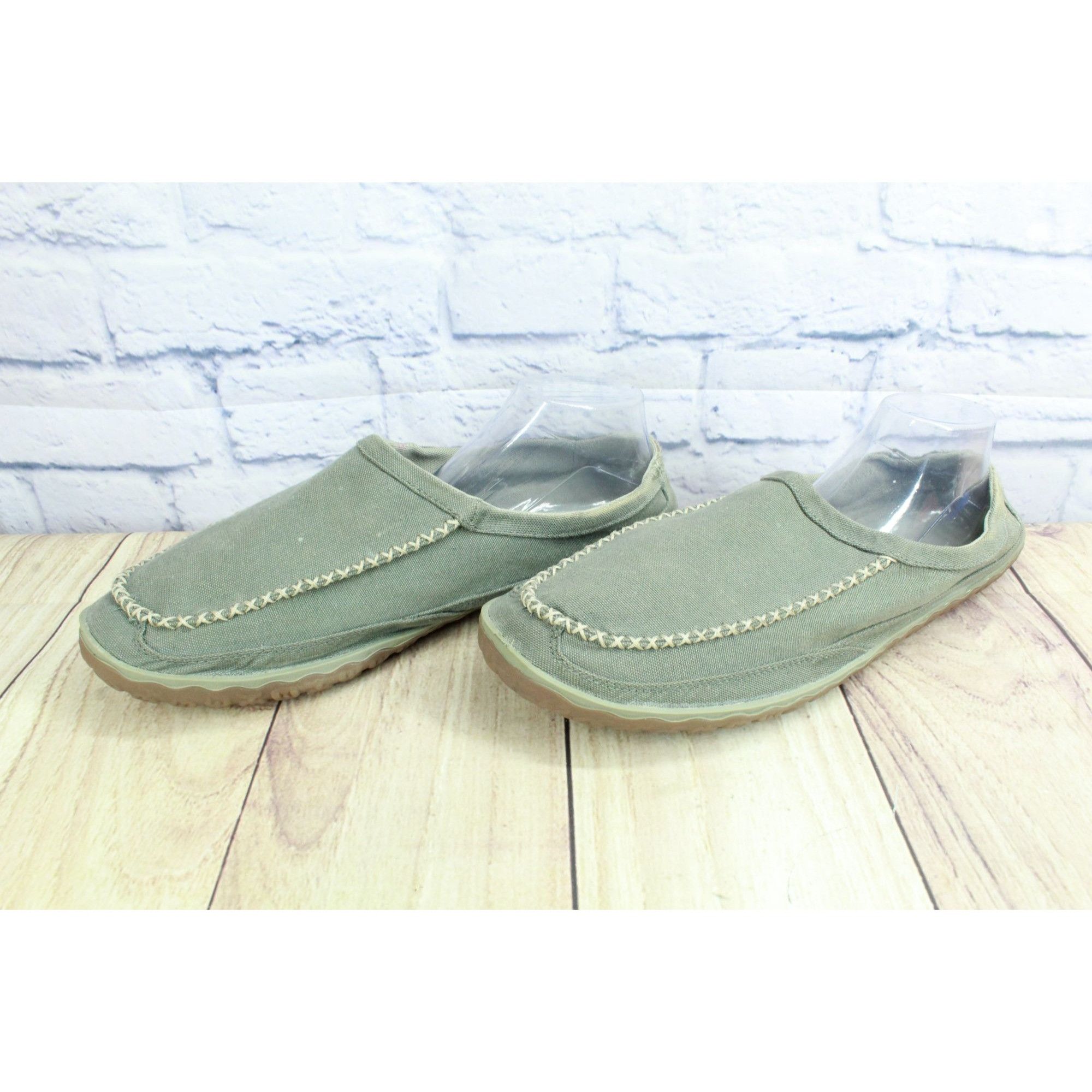 L.L. Bean LL Bean Gray Canvas Non Slip Slipper Scuffs Size US 14 / EU 47 - 2 Thumbnail