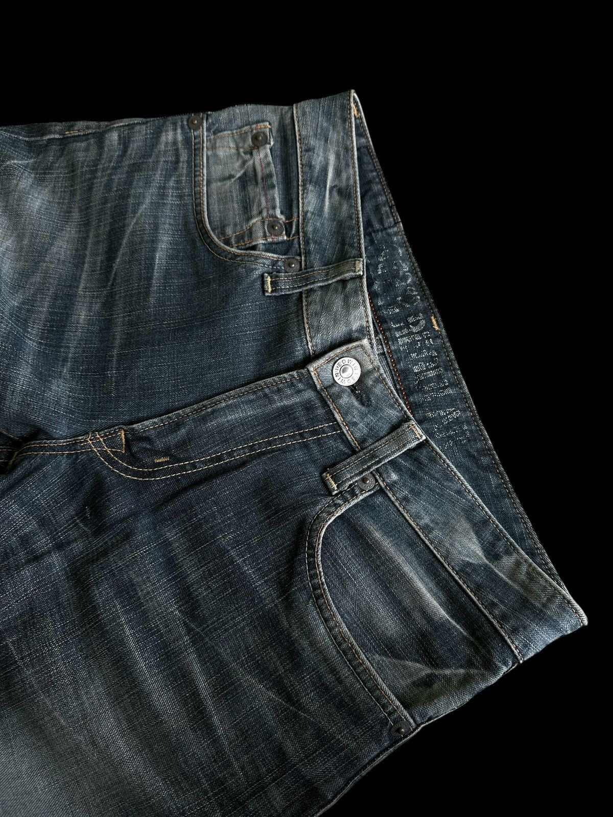 If Six Was Nine Vintage 90s Style💥 Edwin Blue Trip EdgeLine💥 Size US 33 - 7 Thumbnail