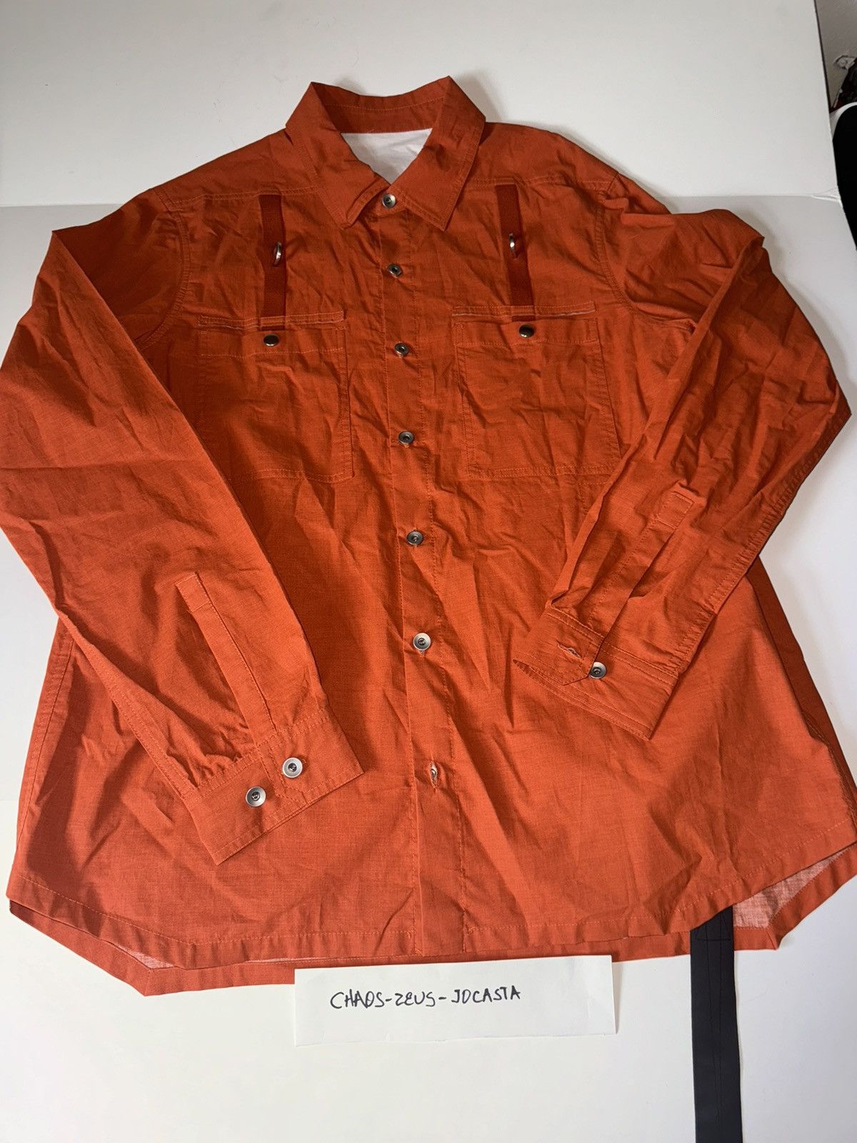 DRKSHDW Orange Work Shirt
