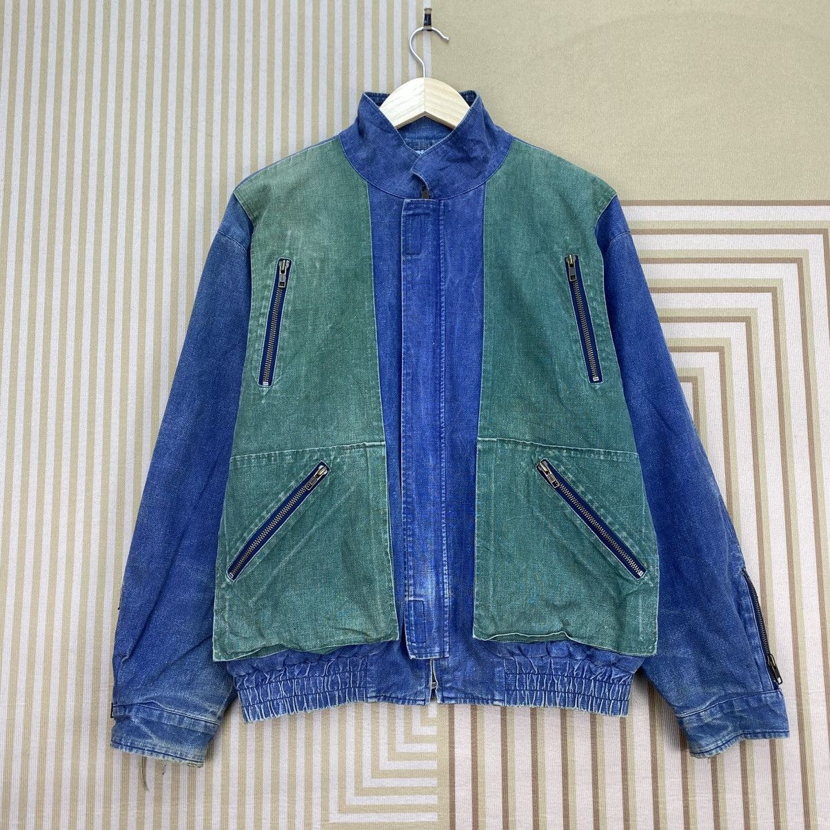 Issey Miyake 🫶Issey Miyake inspired Alberni Colorblock Design Bomber Size US M / EU 48-50 / 2 - 2 Thumbnail