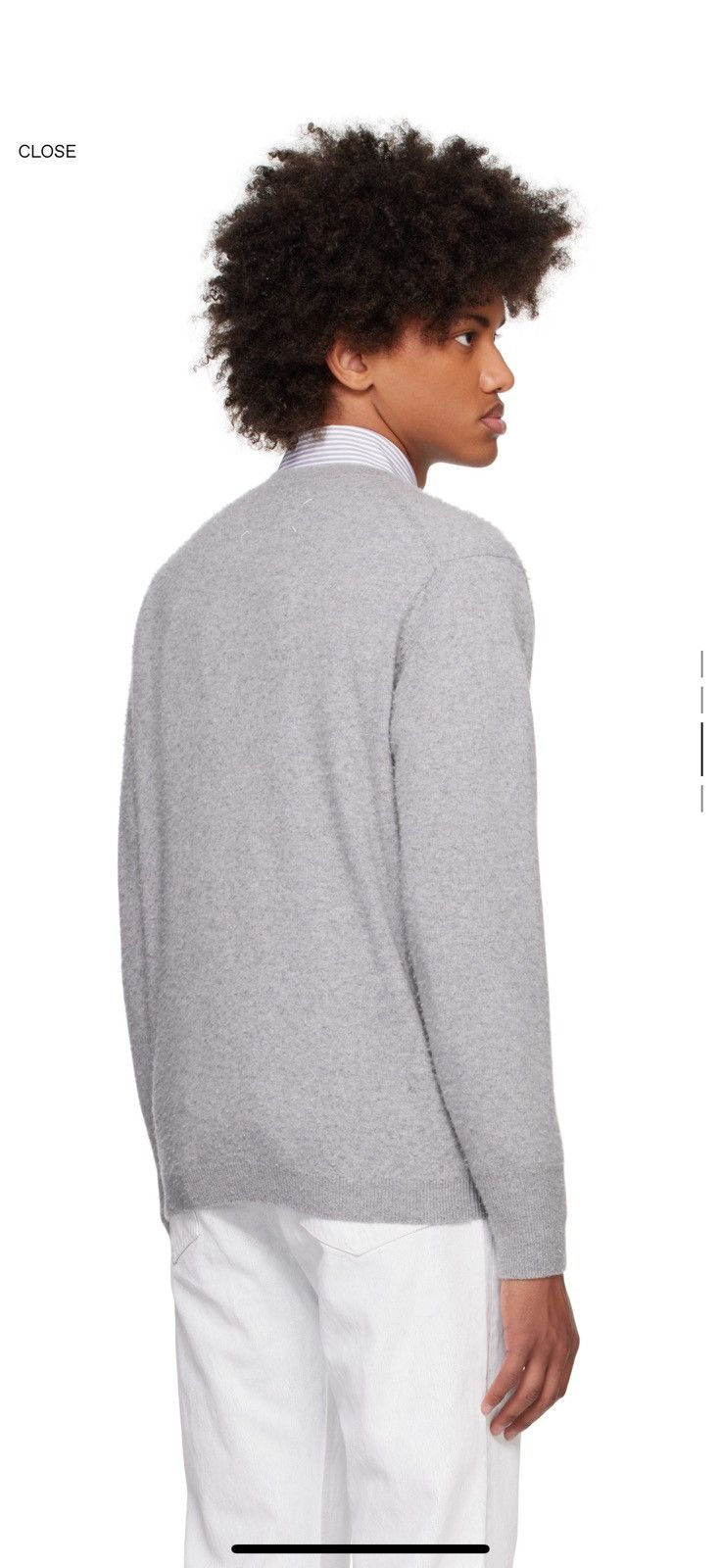 Maison Margiela BNWT - Maison Margiela Pilling Effect V-neck Sweater Size US XL / EU 56 / 4 - 4 Thumbnail