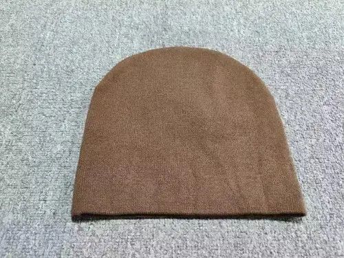 Japanese Brand Hidden Truths Star Graphic No Cuff Knit Beanie Hat Brown Size ONE SIZE - 4 Thumbnail
