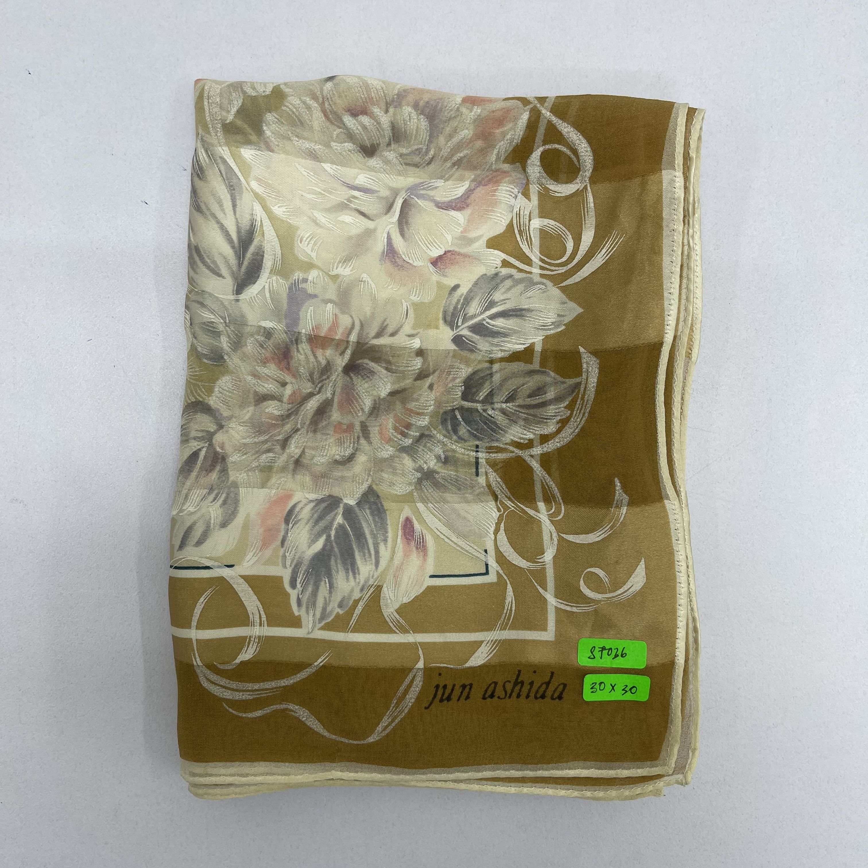 Japanese Brand Vintage Jun Ashida Japanese Brand Silk Scarf - S7036 Size ONE SIZE - 6 Thumbnail