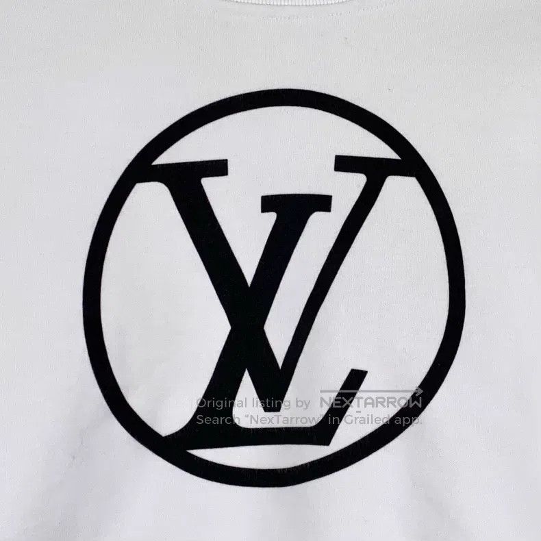 Louis Vuitton Louis Vuitton 22 white logo printed cotton crew neck long Size XXS / US 00 / IT 34 - 5 Thumbnail