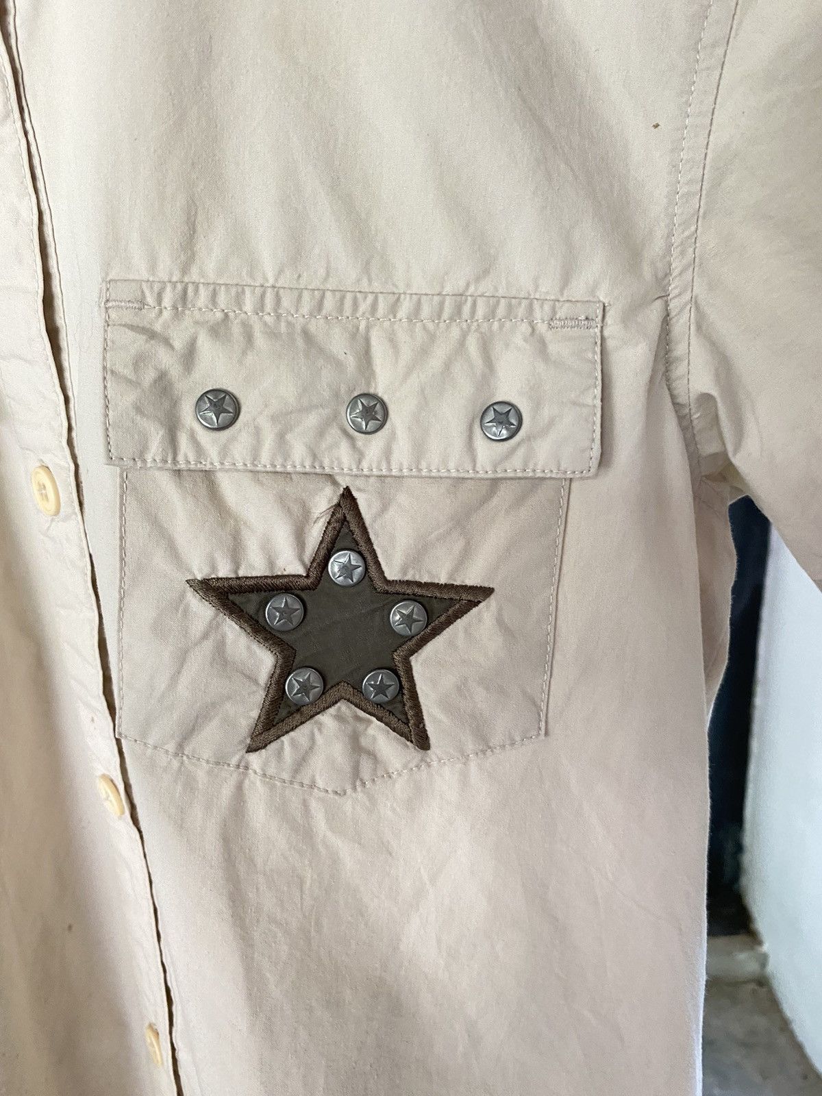 Designer јоку *gal Stellar Pocket Beige Shirt Size M / US 6-8 / IT 42-44 - 15 Thumbnail