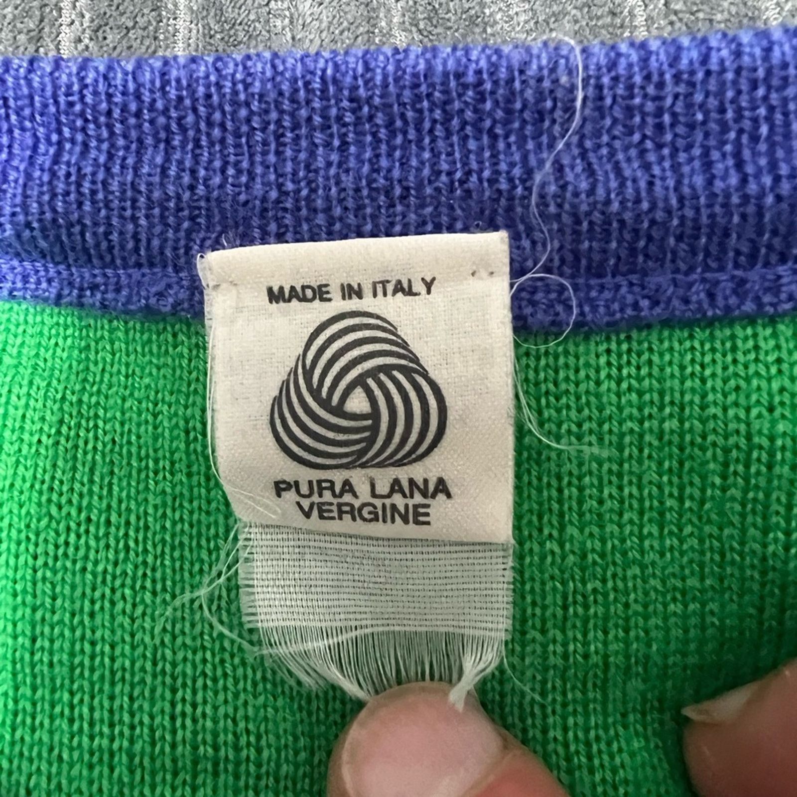 Gianni Valentino Gianni Style Abstract VTG Luxury Knit Sweater Made in Italy Size US L / EU 52-54 / 3 - 5 Thumbnail