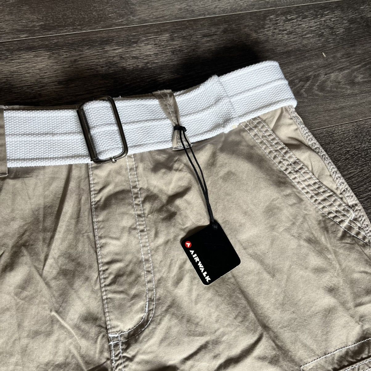Airwalk New Vintage 2000s Airwalk Cargo Belted Skater Baggy Shorts Size US 32 / EU 48 - 6 Thumbnail