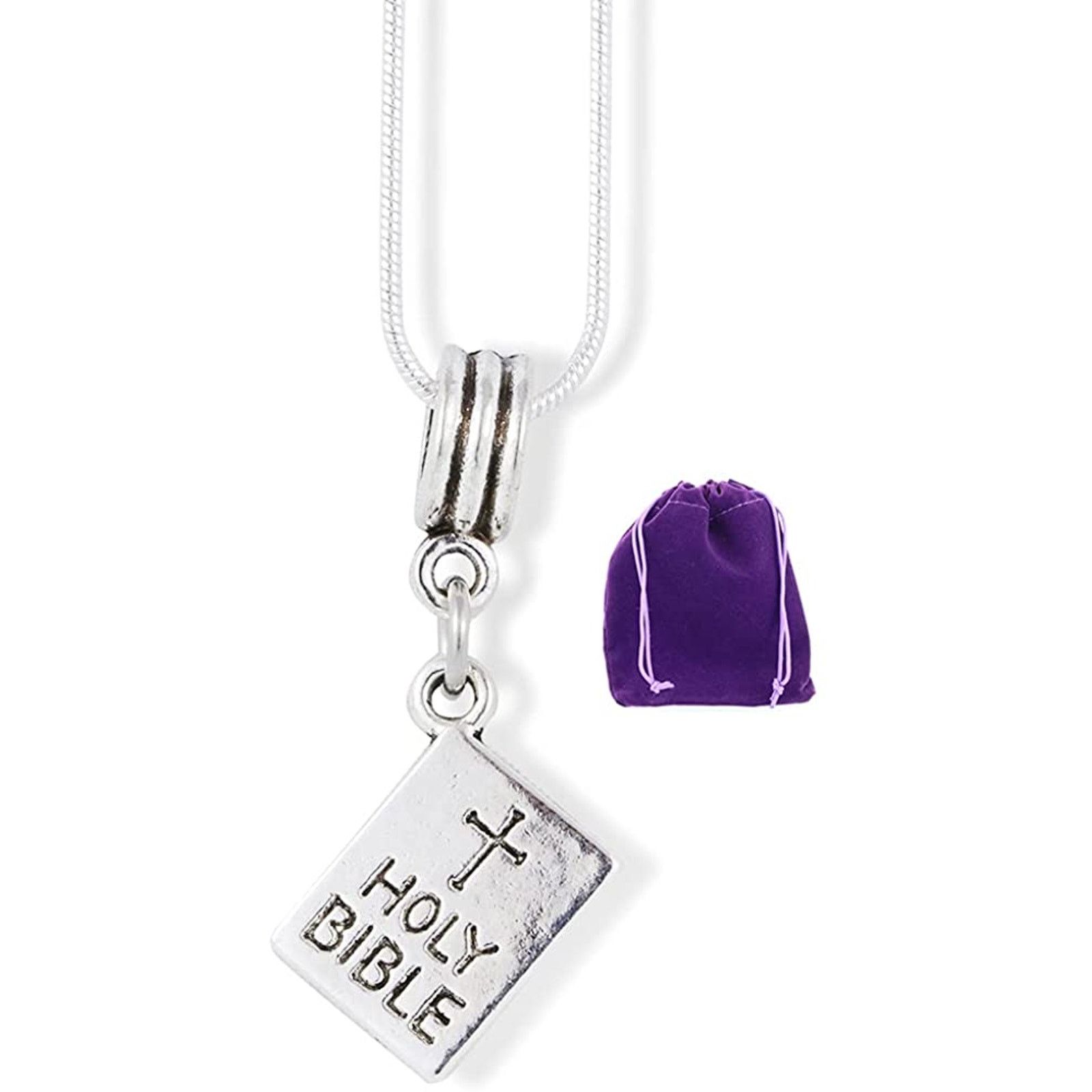 & Other Stories Holy Bible Religious Symbol Charm Snake Chain Necklace Size ONE SIZE - 1 Thumbnail