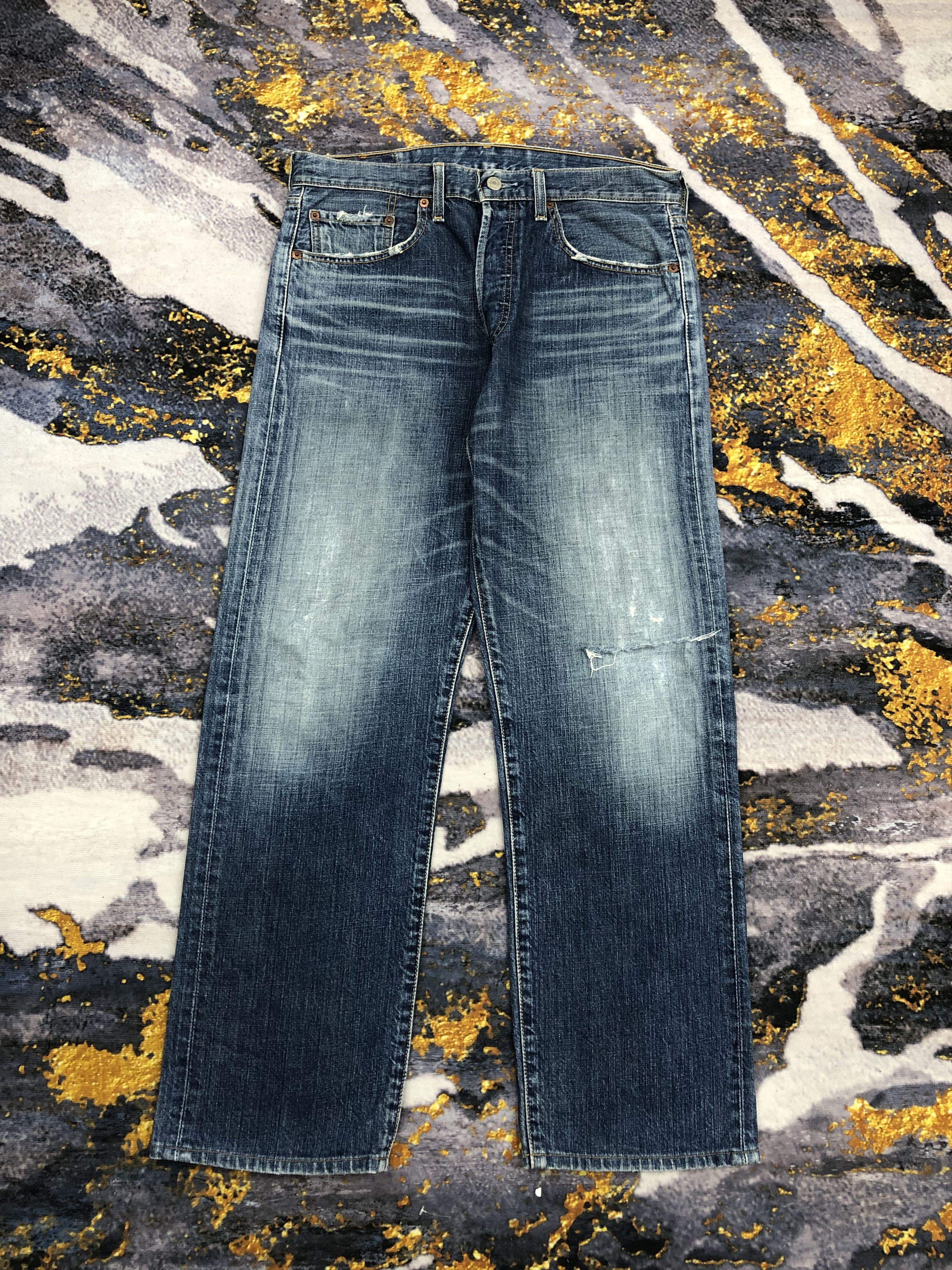 Levi's Vintage Levis 501 Faded Blue Jeans DPP0050 Size US 33 - 1 Thumbnail