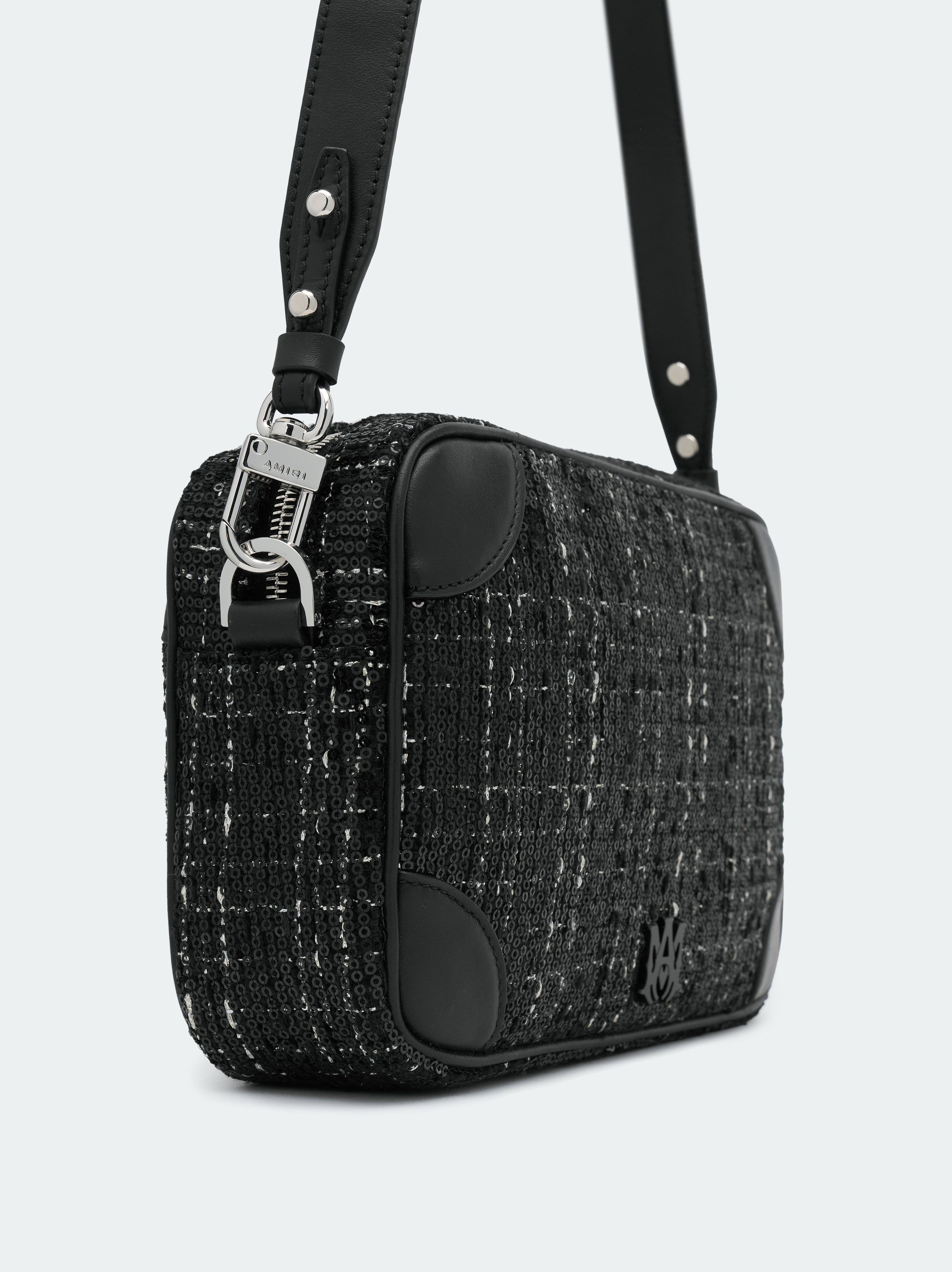 Amiri o1s1wg110525 Size: OS / Sequin Boucle Camera Case in Black Size ONE SIZE - 5 Thumbnail