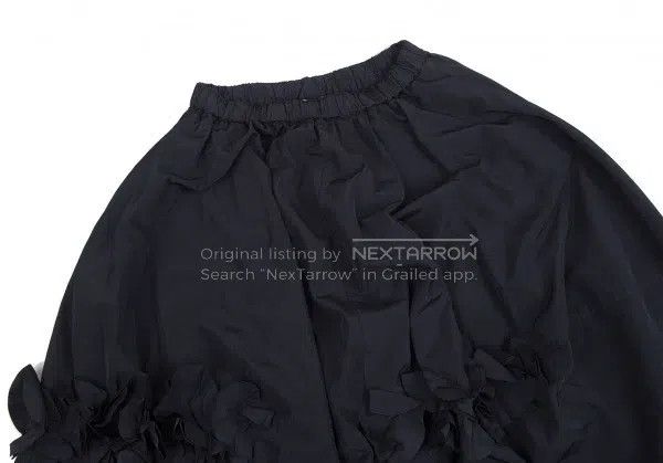 Comme des Garcons Comme des Garcons size S Retro Navy Floral Skirt Size 23" - 4 Thumbnail