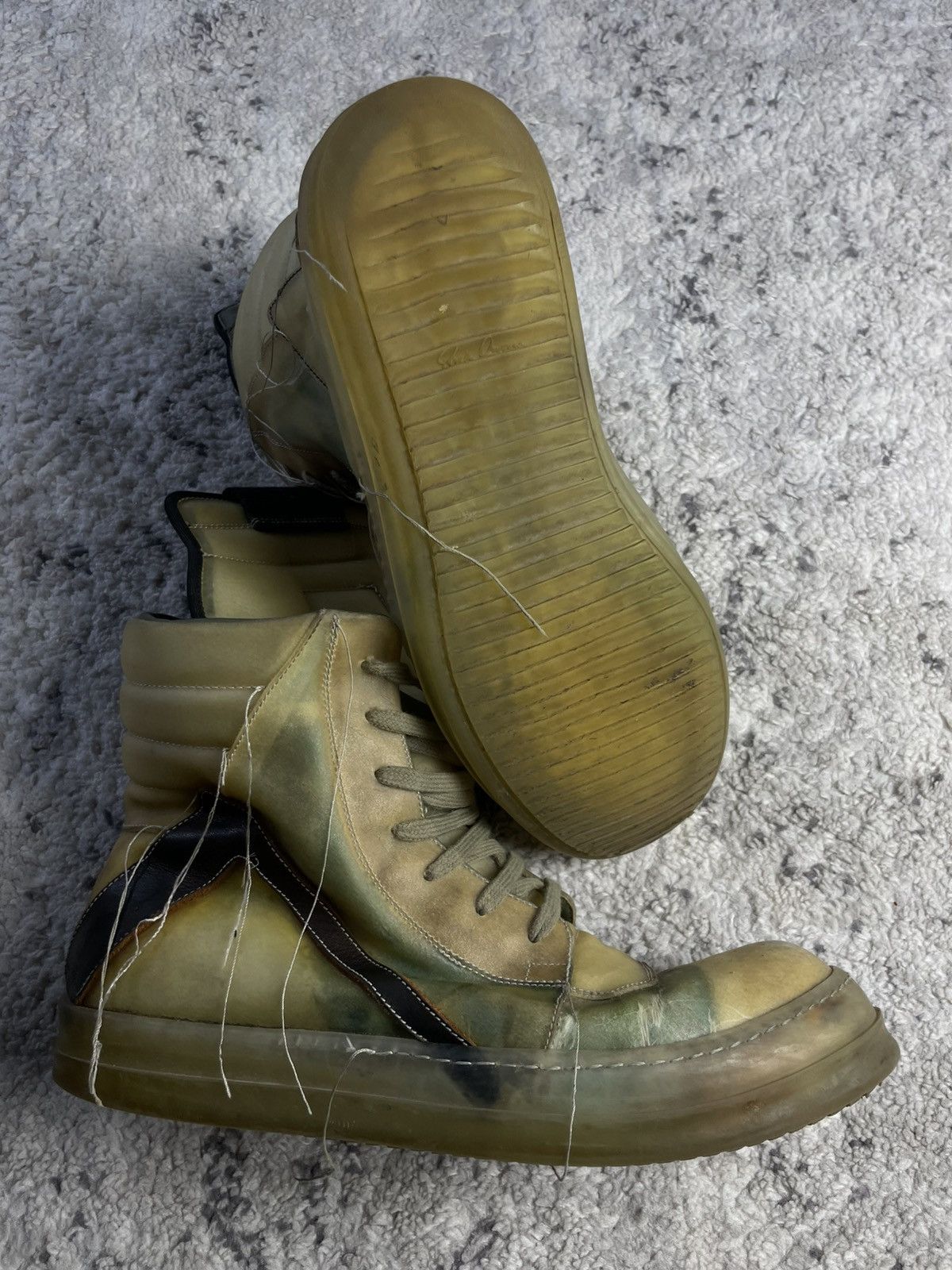 Rick Owens SS19 Babel 'Swamp' Geobasket Size US 11 / EU 44 - 2 Thumbnail