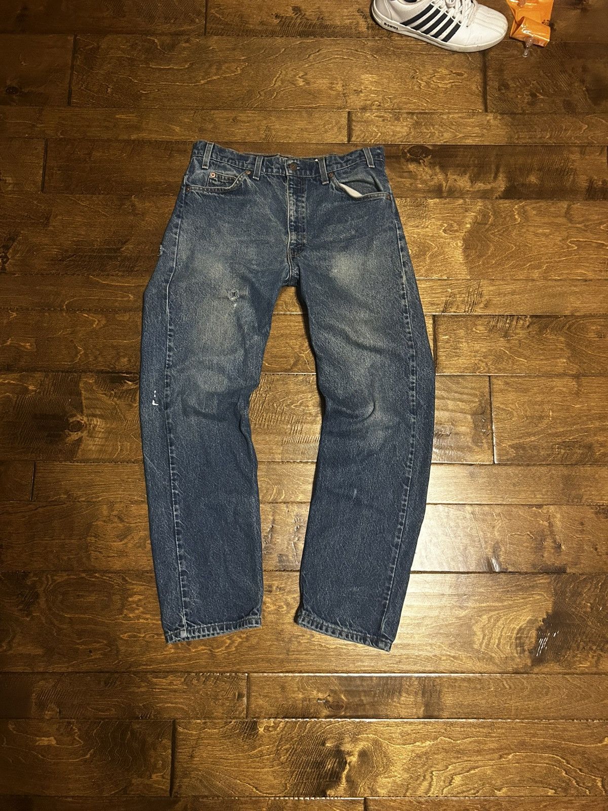 Levi's × Vintage Vintage Orange Tab Levi 505 Distressed Jeans Size US 34 / EU 50 - 3 Thumbnail