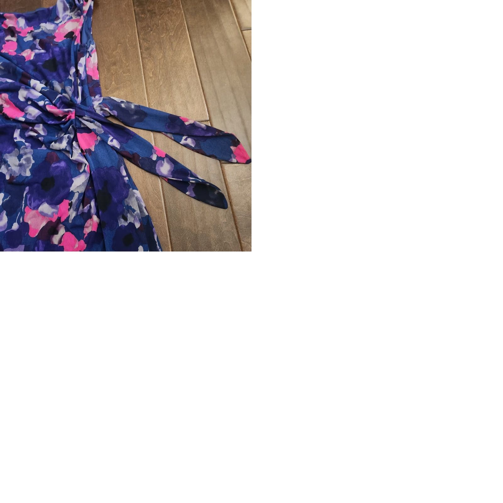 Vintage Coast Womens Floral Sheath Dress Sleeveless Pink Blue Size 8 Cocktail Party Knee Length Size M / US 6-8 / IT 42-44 - 10 Thumbnail