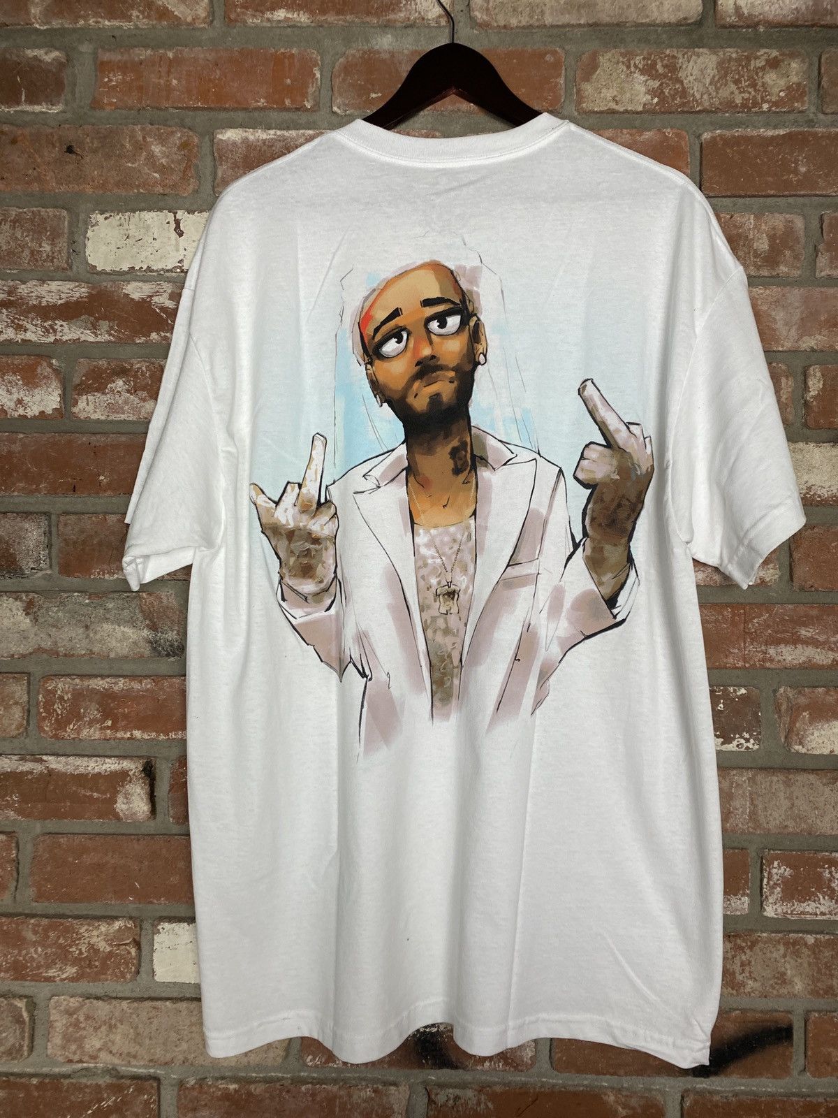 Kid Cudi Kid Cudi Be Yourself White Tshirt Size US XL / EU 56 / 4 - 4 Thumbnail