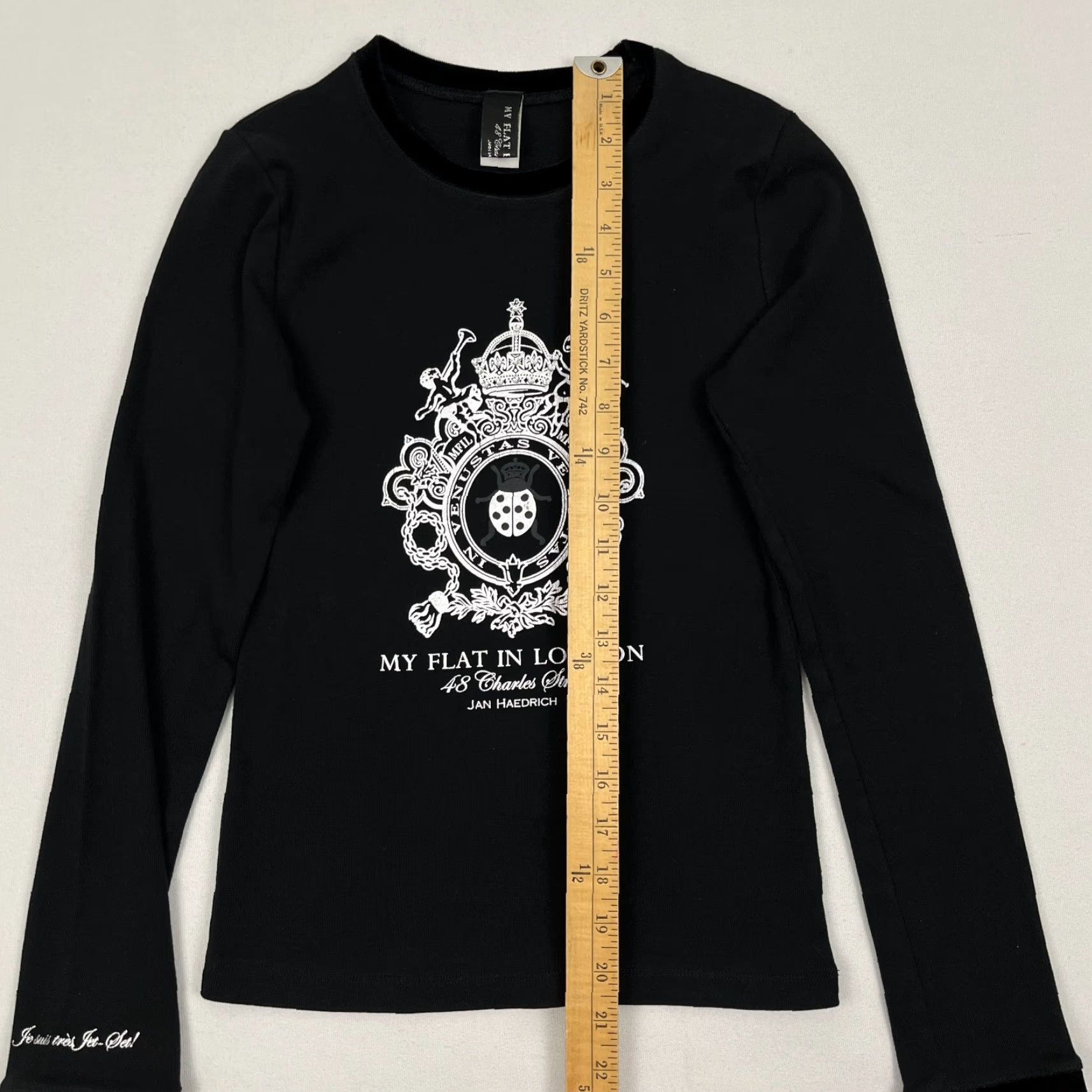 Vintage VINTAGE My Flat In London Jan Haedrich Secret Message Couture Tee LS Top Ladies Small? Size S / US 4 / IT 40 - 6 Thumbnail