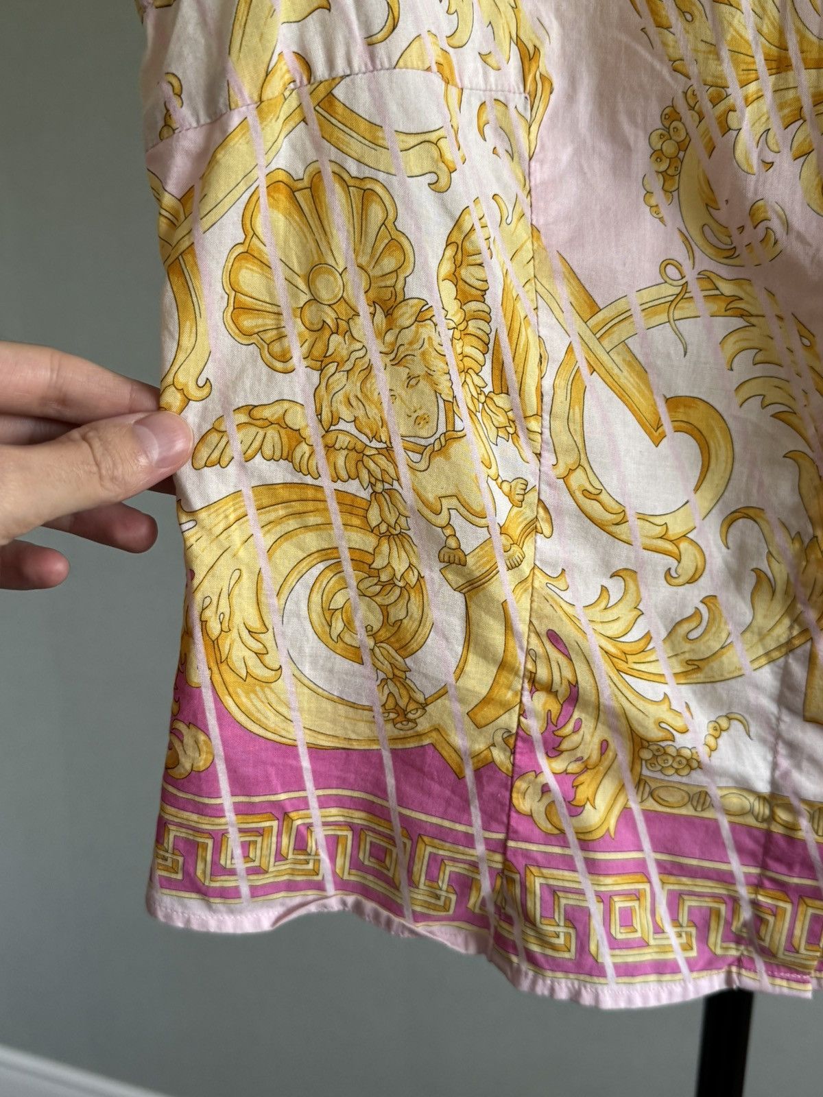 Versace × Versace Jeans Couture × Vintage VERSACE JEANS BAROQUE VEST SHIRT Size L / US 10 / IT 46 - 6 Thumbnail