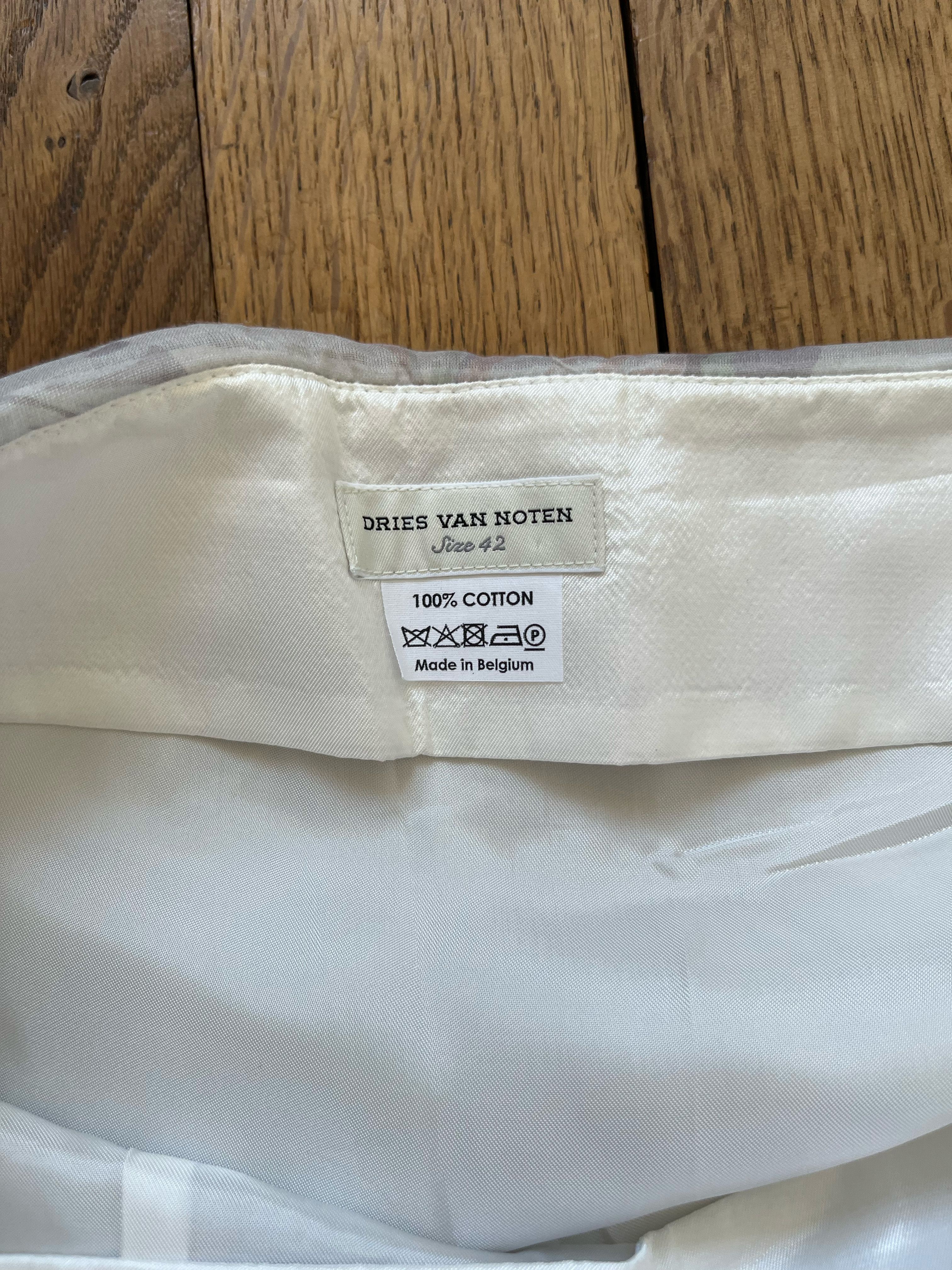 Dries Van Noten Dries van noten grey floral print silk skirt Size 30" / US 8 / IT 44 - 3 Preview