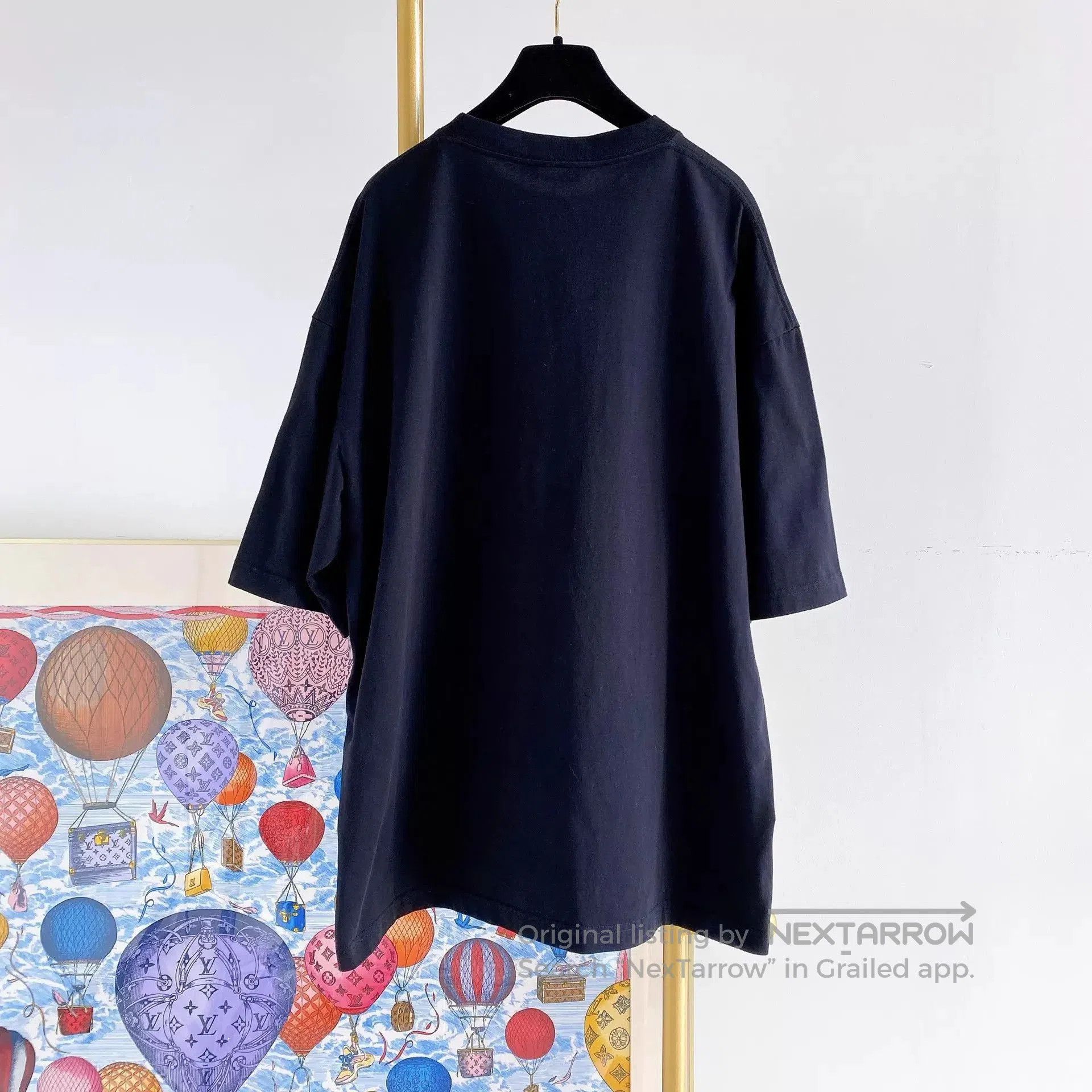 Balenciaga Black Short-Sleeve Oversized Shirt. Size US L / EU 52-54 / 3 - 2 Thumbnail