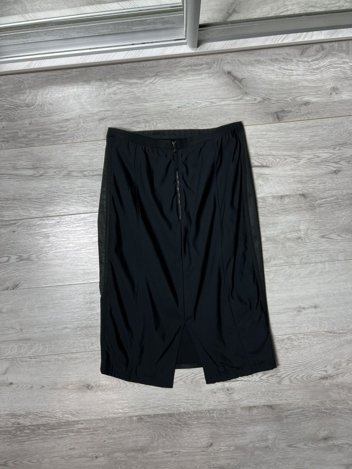 Dolce & Gabbana Dolce & Gabbana Black Satin Pencil Skirt D&G Size IT46 Size 32" / US 10 / IT 46 - 6 Thumbnail