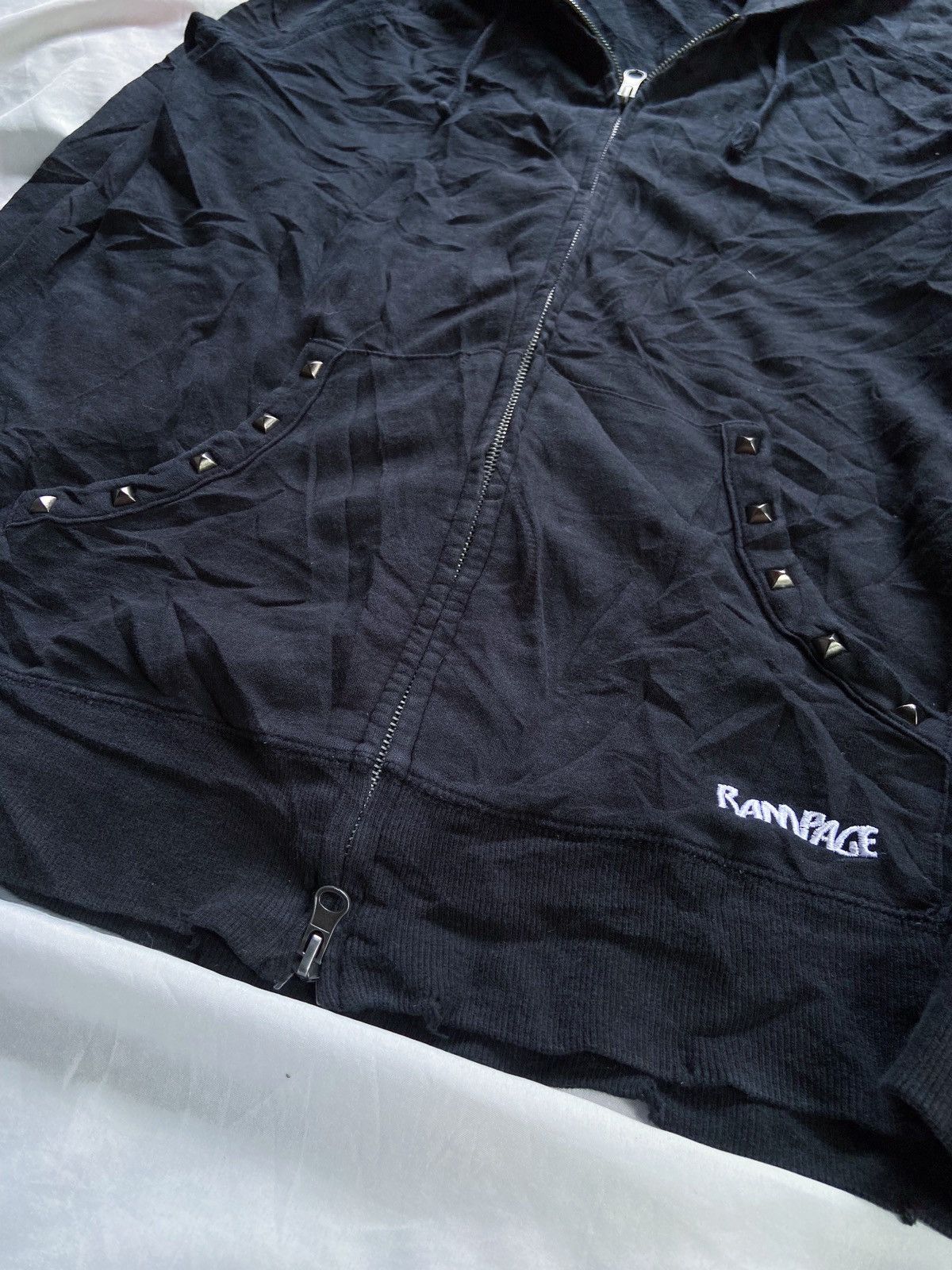 Beauty Beast RAMPAGE DISTRESSED PUNK ZIP HOODIE number nine rick owens Size US M / EU 48-50 / 2 - 3 Thumbnail