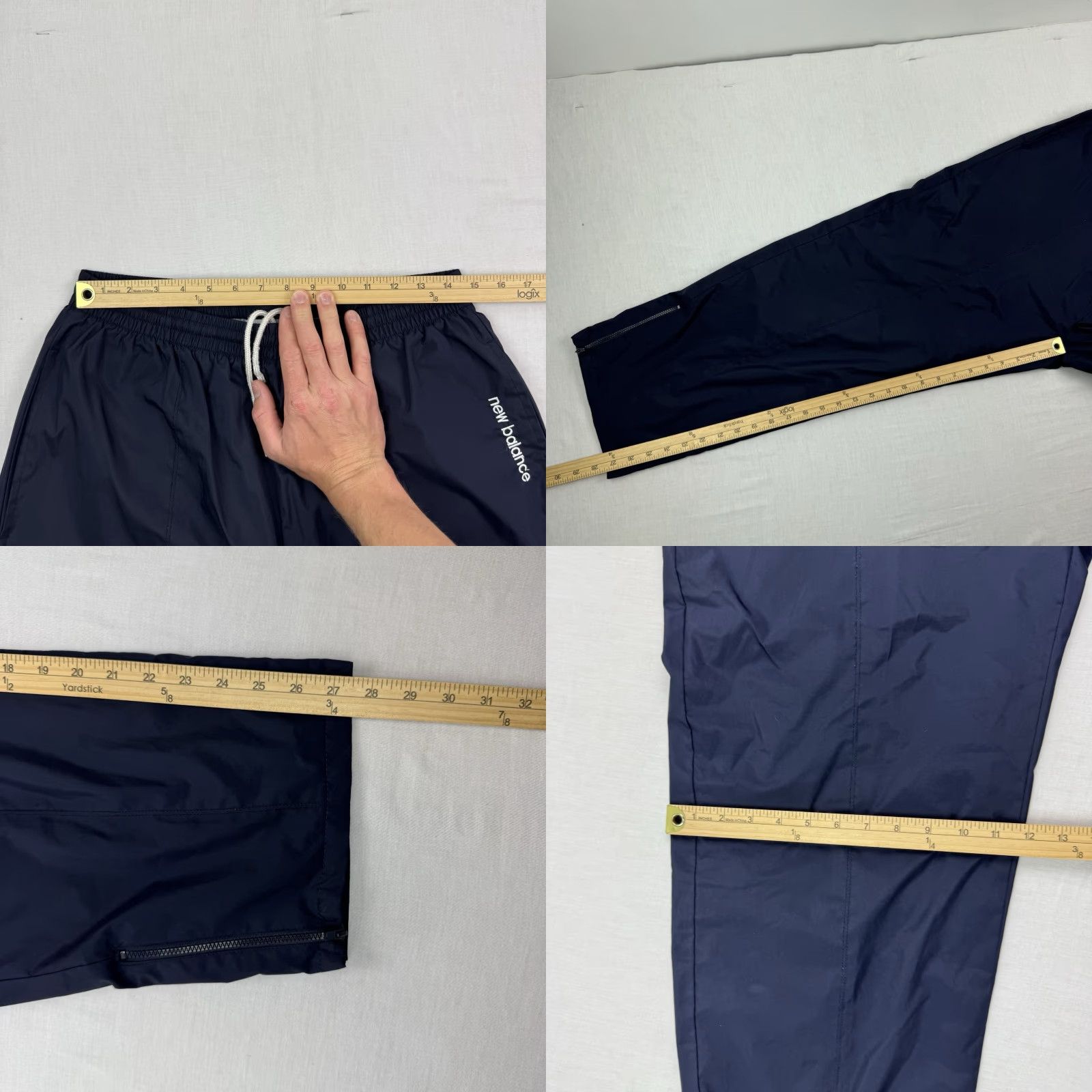 New Balance Vintage New Balance Track Pants Mens Large Blue 90s Hipster Grunge Baggy Elastic Waist Sports Size US 33 - 8 Thumbnail