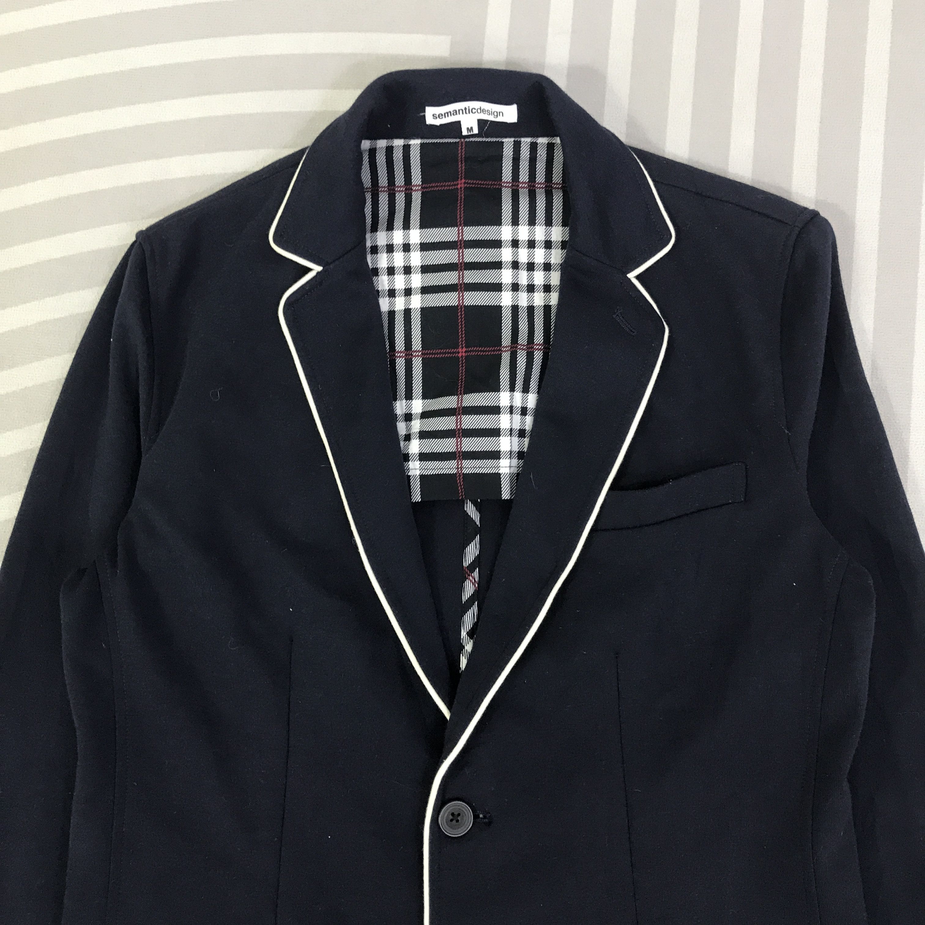 semanticdesign Vintage Semantic Design cotton Blazers K121B17 Size US M / EU 48-50 / 2 - 2 Thumbnail