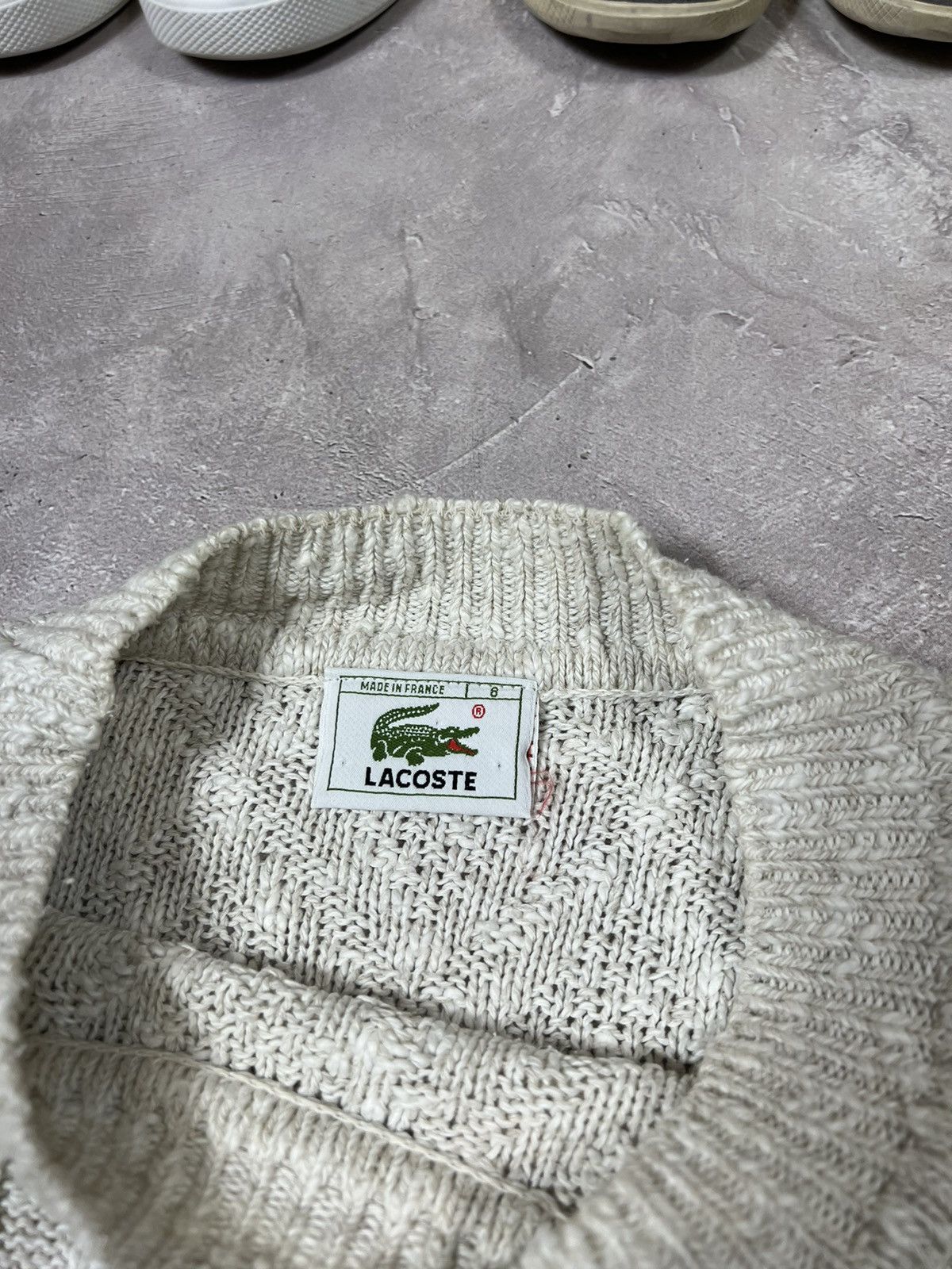 Lacoste Vintage 90s Lacoste knit Y2k sweater Size US XL / EU 56 / 4 - 4 Thumbnail