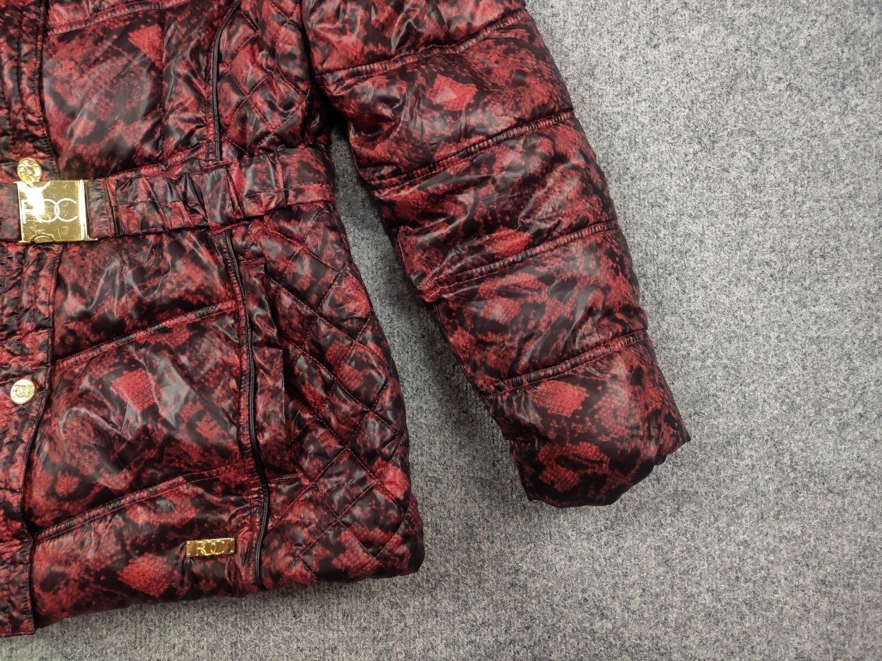 Rocawear Vintage Rocawear Y2K Style red pattern Fur Hoodie Jacket LGB Size L / US 10 / IT 46 - 4 Thumbnail