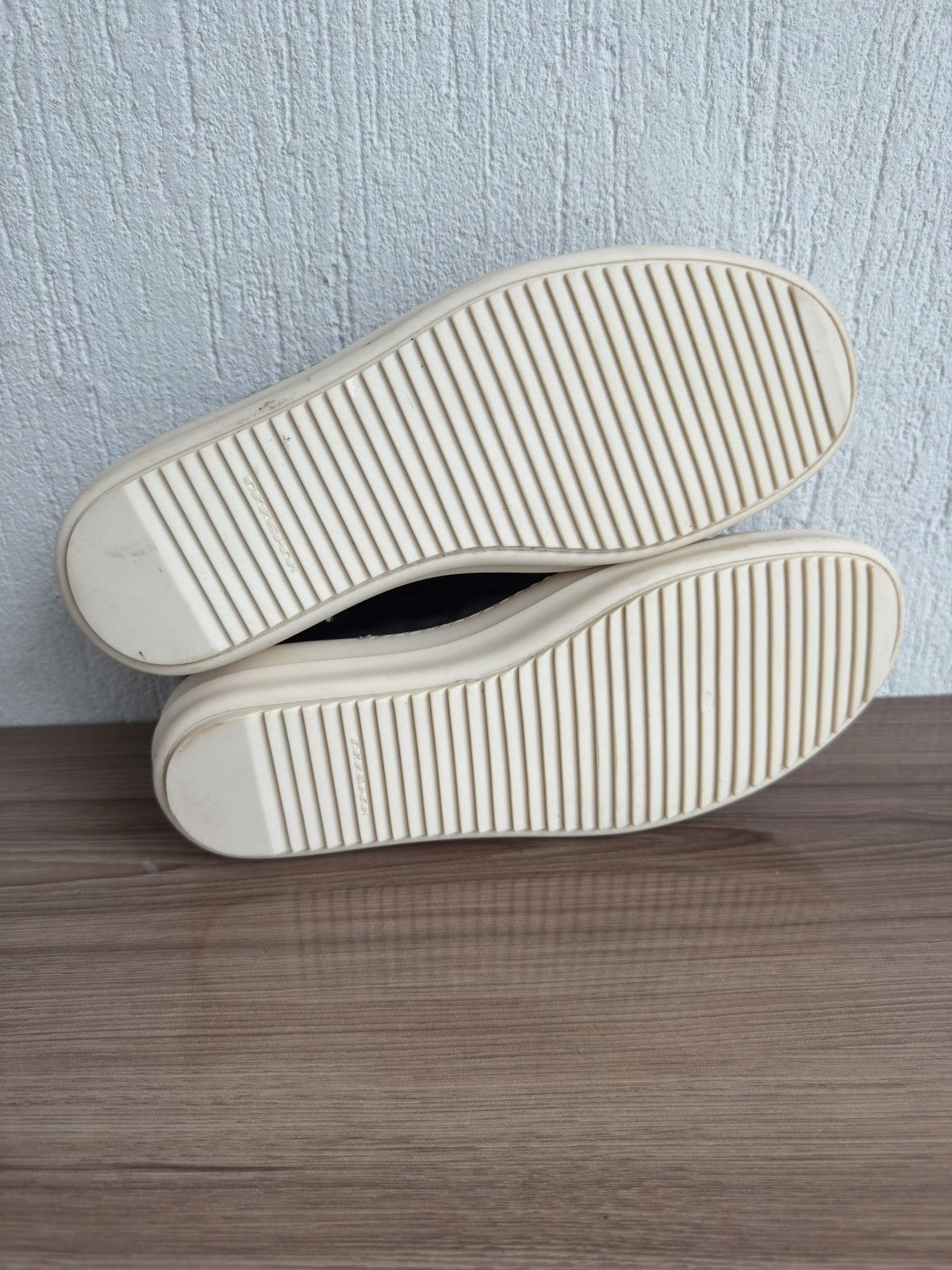 Rick Owens Drkshdw Matte leather boat slip-ons Size US 10 / EU 43 - 20 Thumbnail