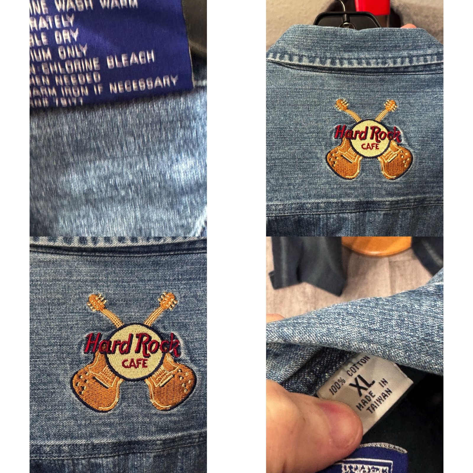 Hard Rock Cafe RARE Hard Rock Cafe Paris Denim LONG SLEEVE SHIRT XL Mens Multicolor Denim LONG SLEEVE SHIRT XL Mens 90s? (adjusted) Size US XL / EU 56 / 4 - 8 Thumbnail
