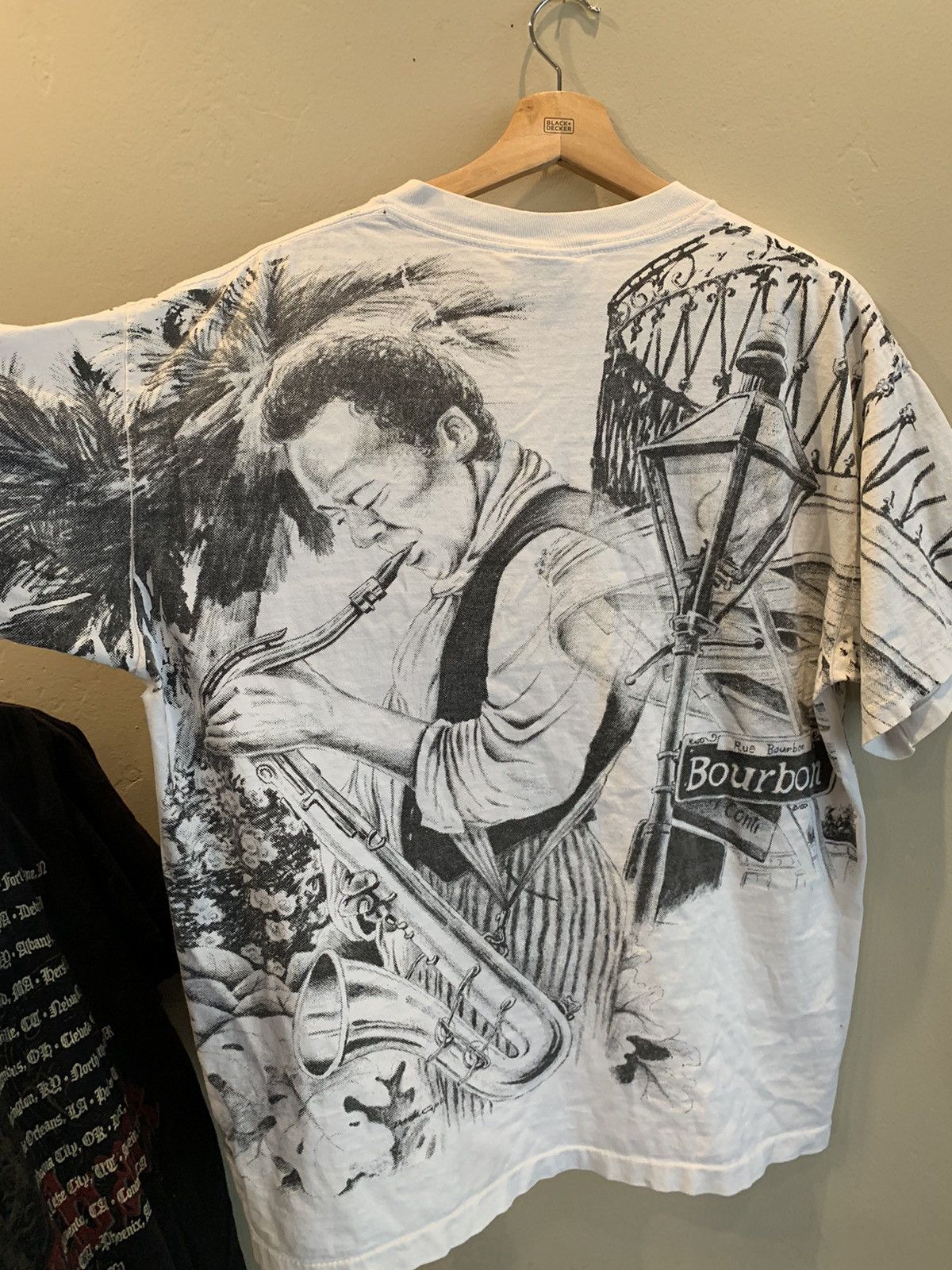 Giant RARE* Vintage New Orleans Jazz AOP Single Stitch Giant Shirt Size US XL / EU 56 / 4 - 4 Thumbnail