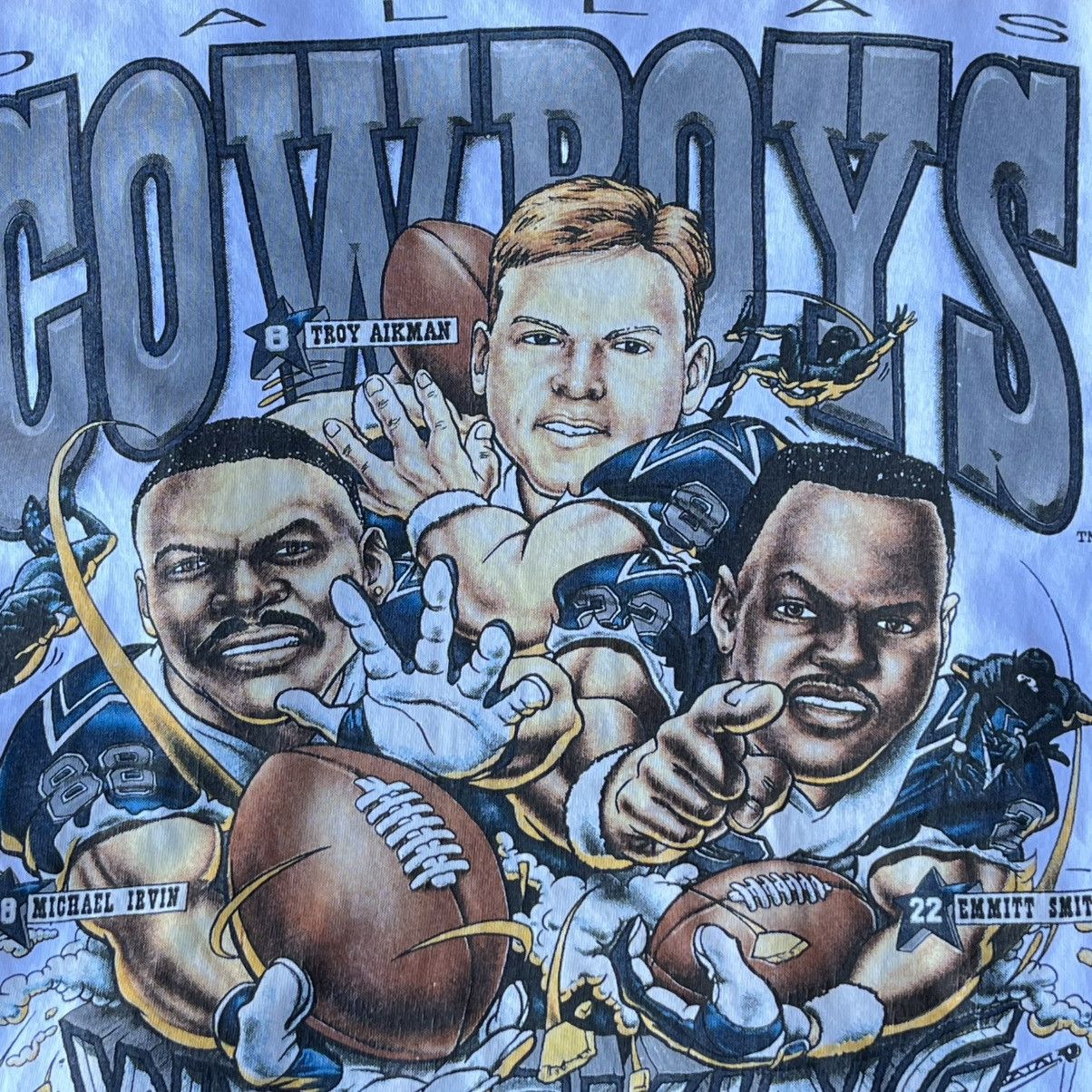 NFL × Vintage Vintage 95’ Dallas Cowboys Wrecking Crew Tee Sz XL Size US XL / EU 56 / 4 - 4 Thumbnail