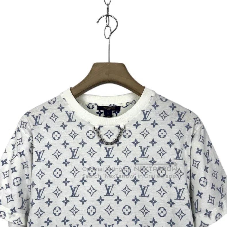 Louis Vuitton Louis Vuitton White neckline chain presbyopic full Logo sh Size US L / EU 52-54 / 3 - 3 Thumbnail