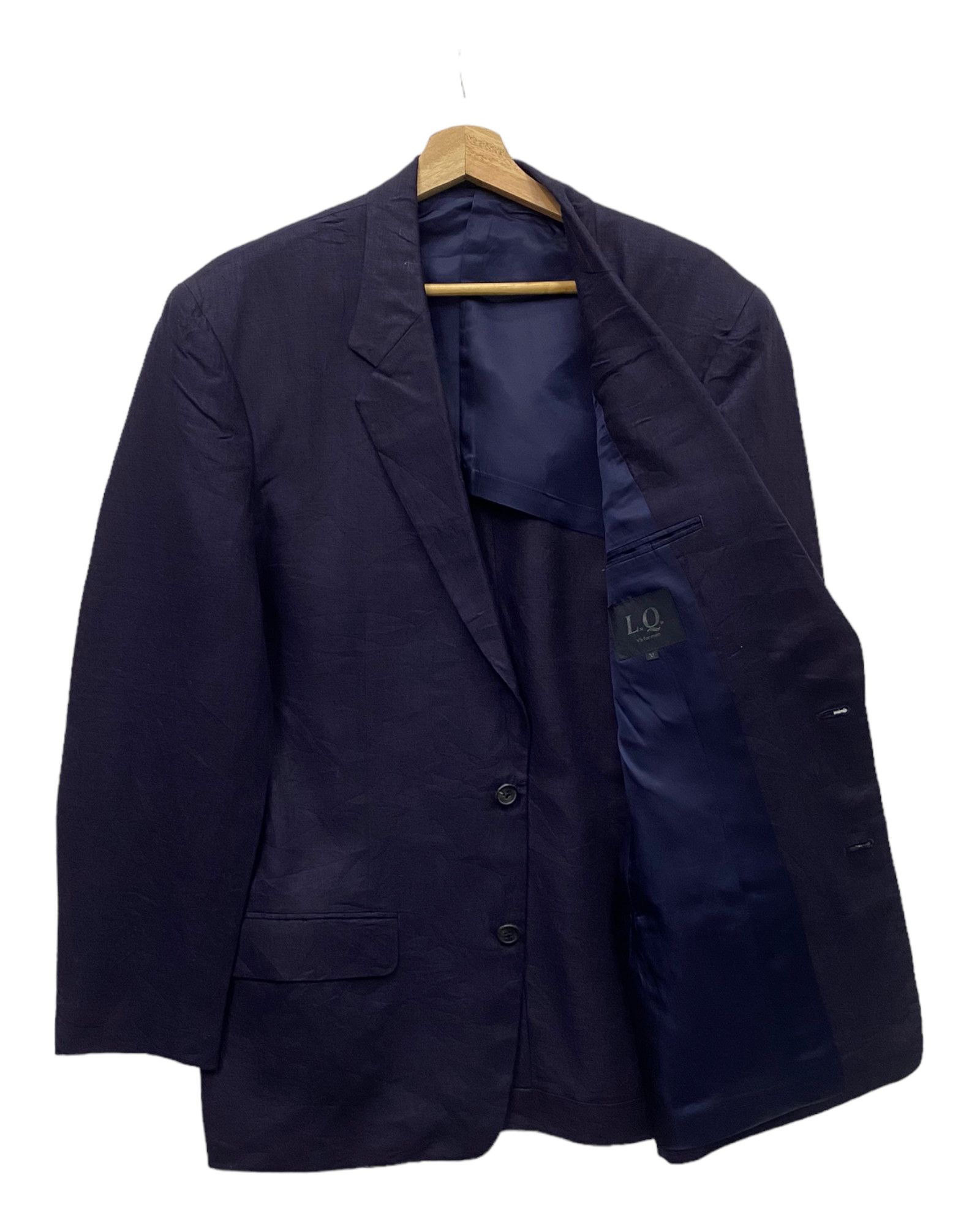 image of Yohji Yamamoto x YS For Men L.q Color Dark Purple Blazer Coat (Size Medium)