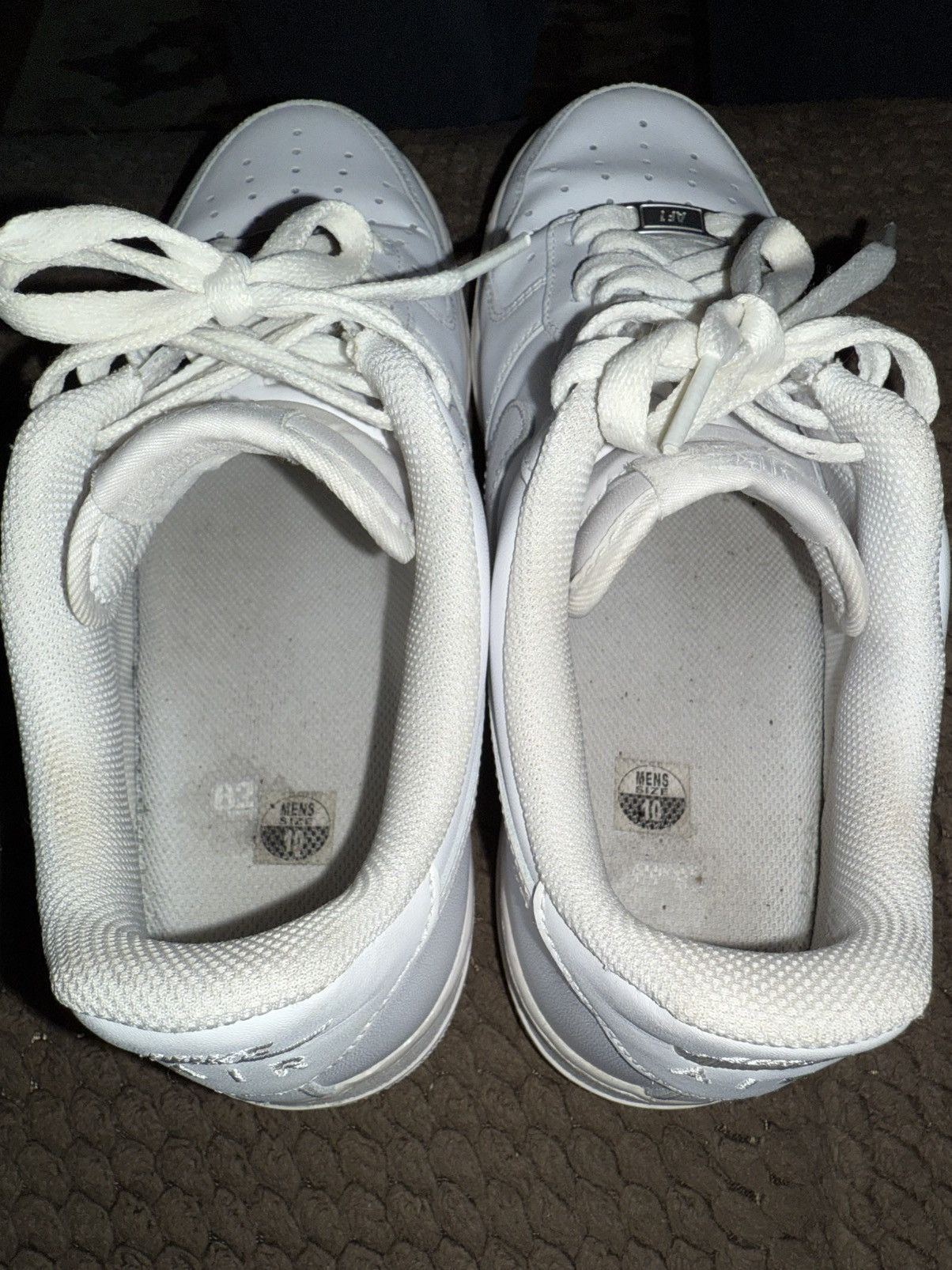 Nike Nike Air Force 1 ‘07 Low, White AF1, size 10, EXC in OG Box! Size US 10 / EU 43 - 16 Thumbnail