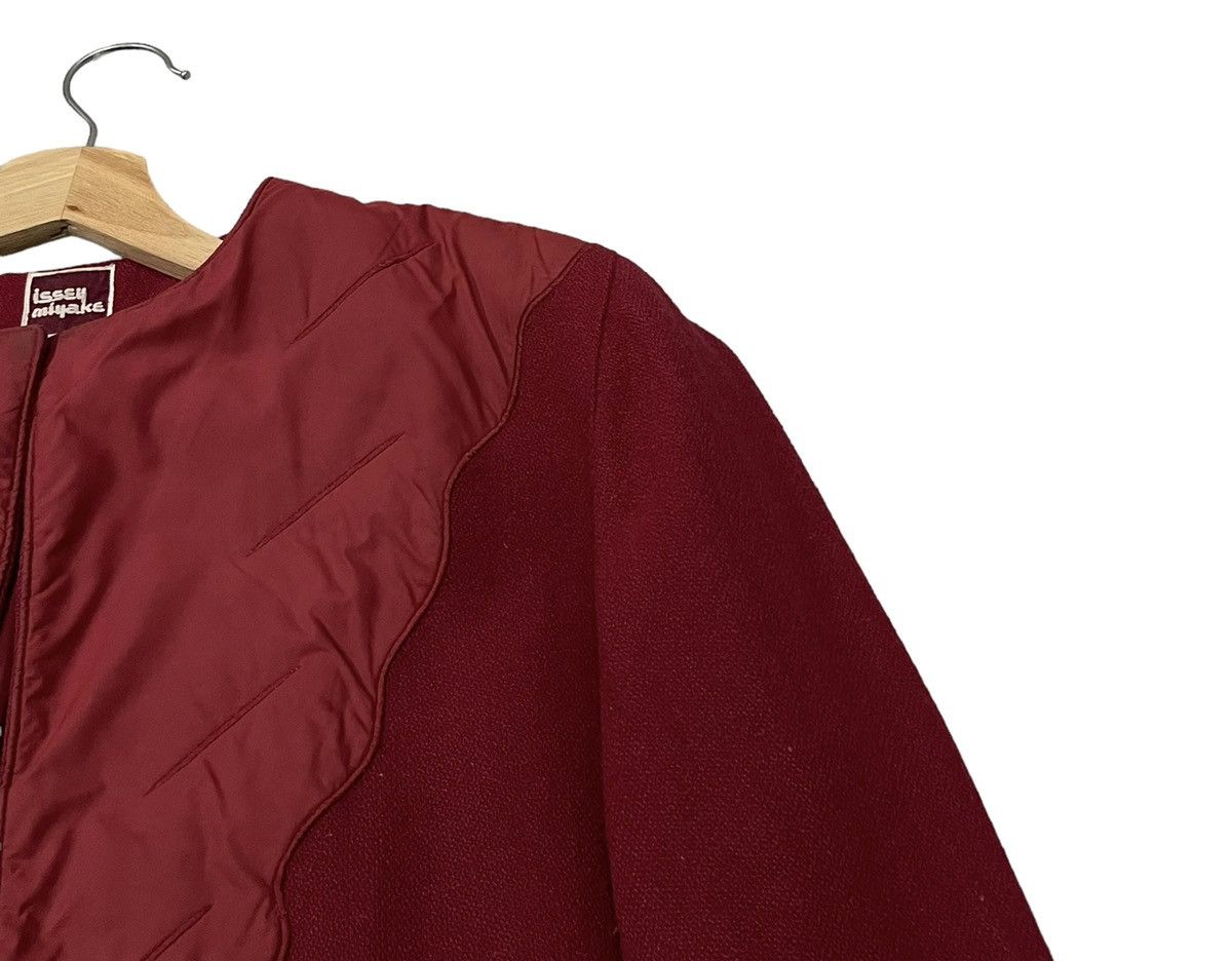 Issey Miyake Vintage 80’s Issey Miyake Wool Buttonless Jacket Size L / US 10 / IT 46 - 2 Thumbnail