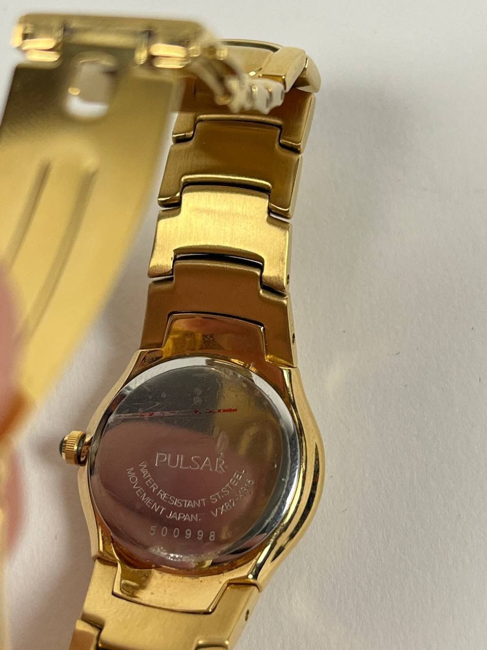 Pulsar × Seiko × Swarovski Pulsar Seiko VX82-X316 Women's Gold Swarowski Diamonds Watch Size ONE SIZE - 5 Thumbnail