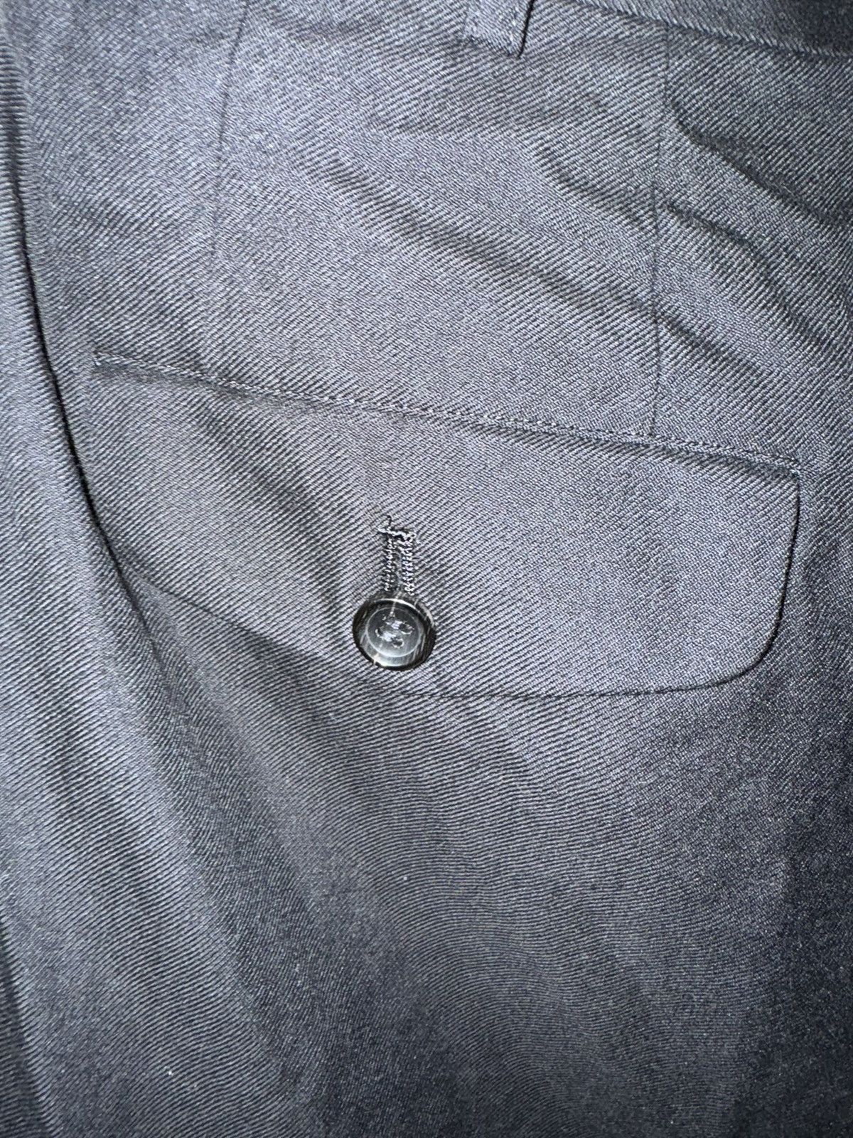 Comme des Garcons × Comme des Garcons Homme COMME DES GARÇONS HOMME Black Serge Trousers Size US 34 / EU 50 - 5 Thumbnail