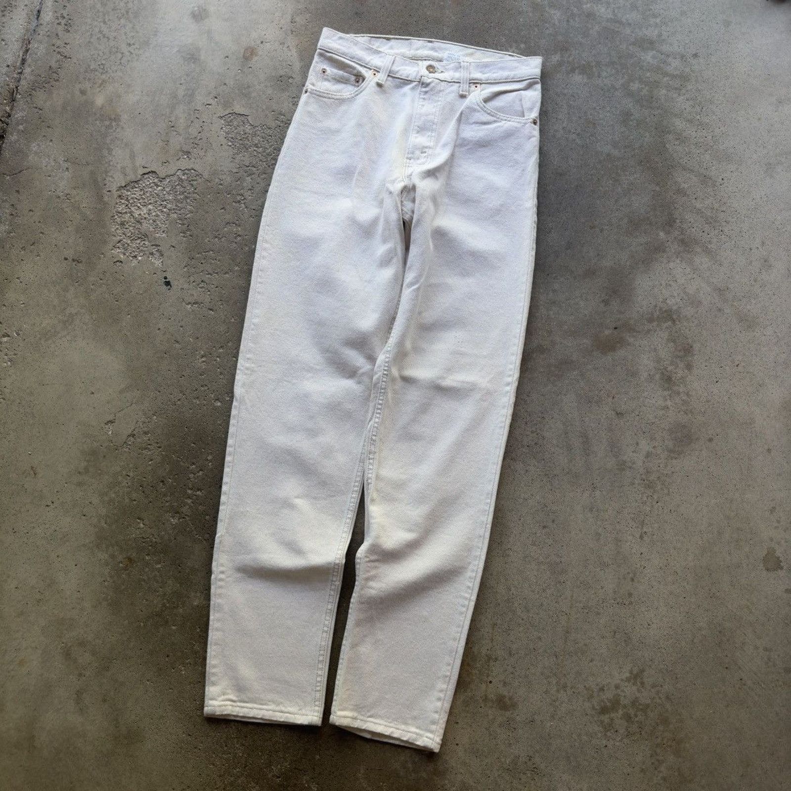 Levi's 90s Levi's 550 Orange Tab White Jeans ERD Grunge RRL Bode Size US 30 / EU 46 - 10 Thumbnail