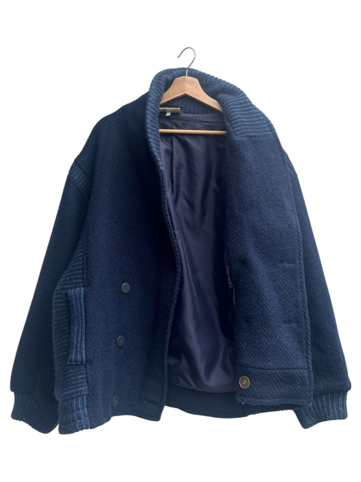 Vintage Vintage Samband of Iceland Double Breasted Knit Wool Jacket Size US L / EU 52-54 / 3 - 4 Thumbnail