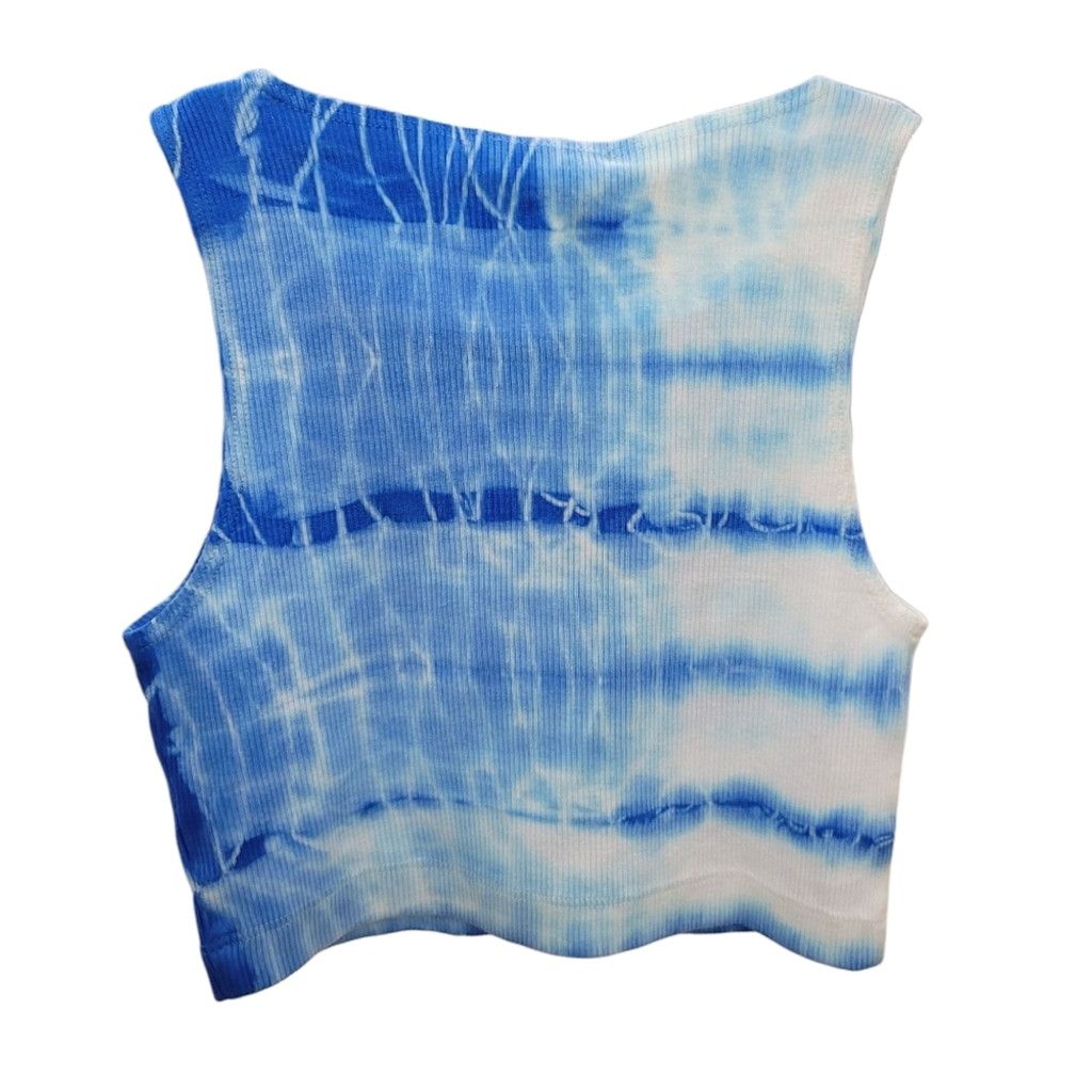 Other NWT Neema California Blue & White TieDye Sleeveless Crop Top Size M / US 6-8 / IT 42-44 - 2 Thumbnail