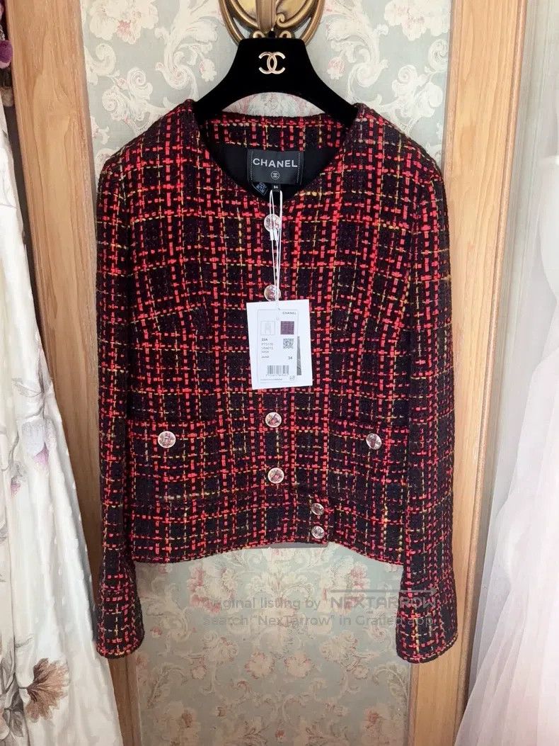 Chanel Chanel 22a tweed coat Size XXS / US 00 / IT 34 - 1 Thumbnail